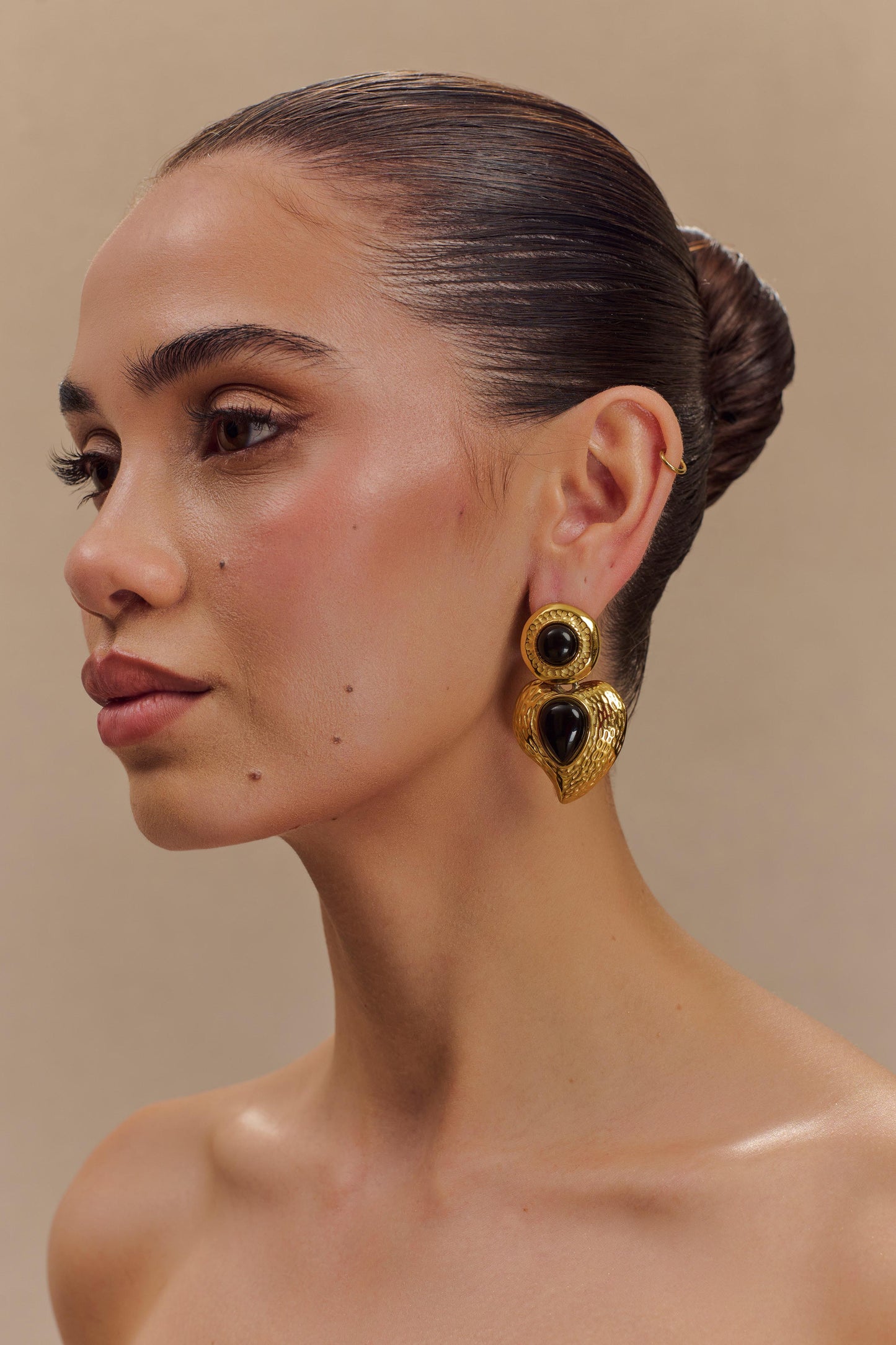 Lillian Vintage Drop Earrings - Gold