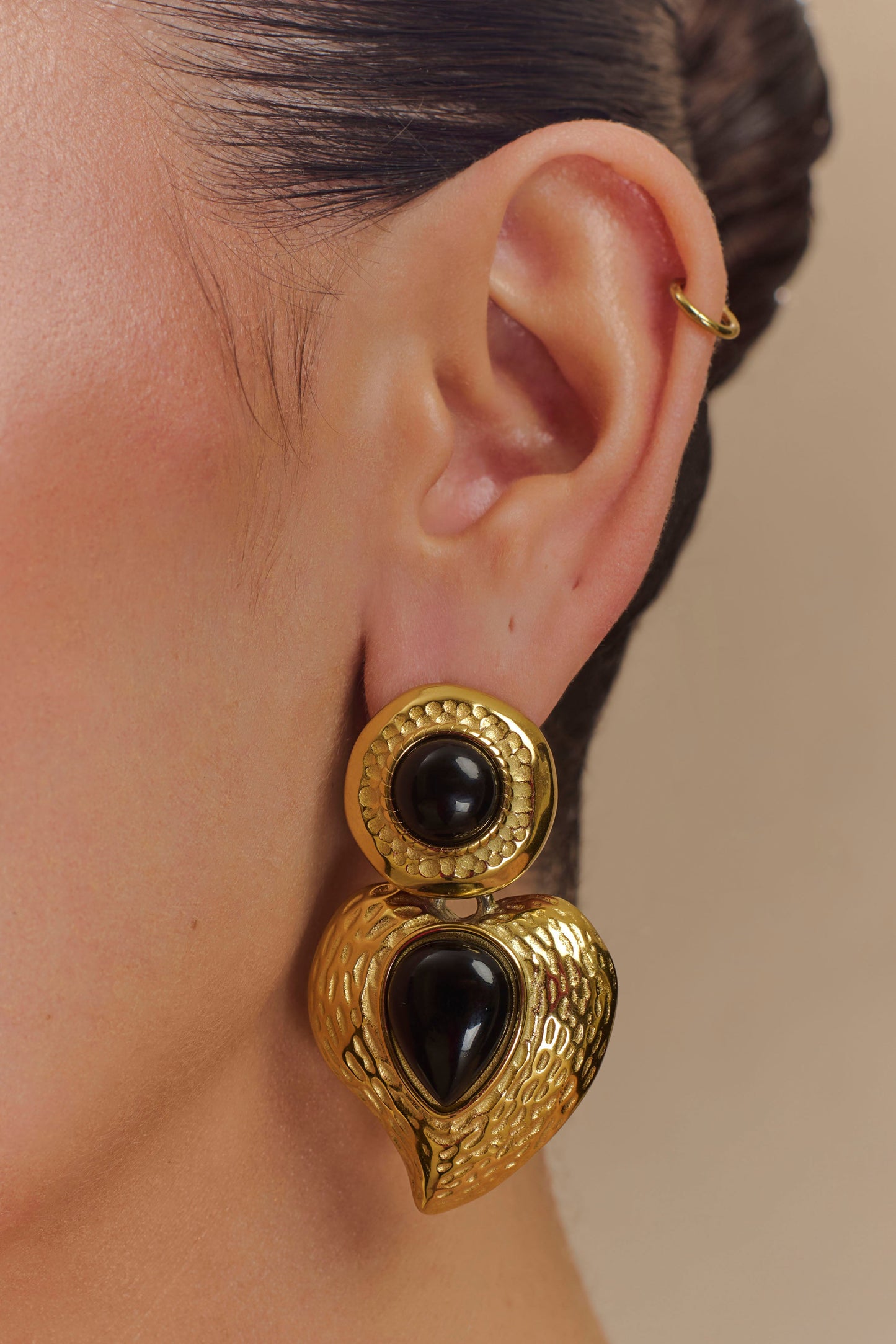 Lillian Vintage Drop Earrings - Gold