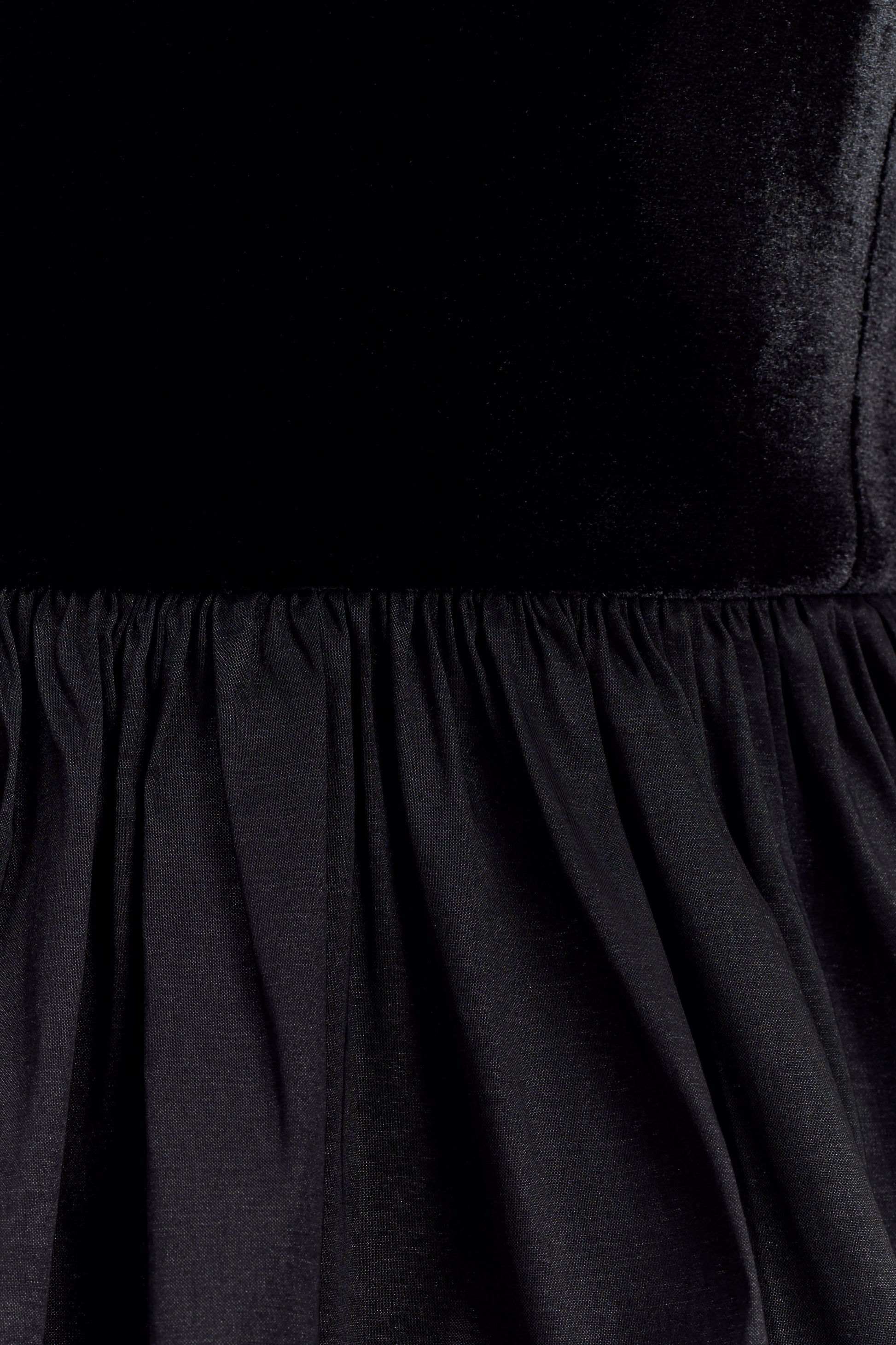 Liv Off Shoulders Velvet Mini Dress - Black #9