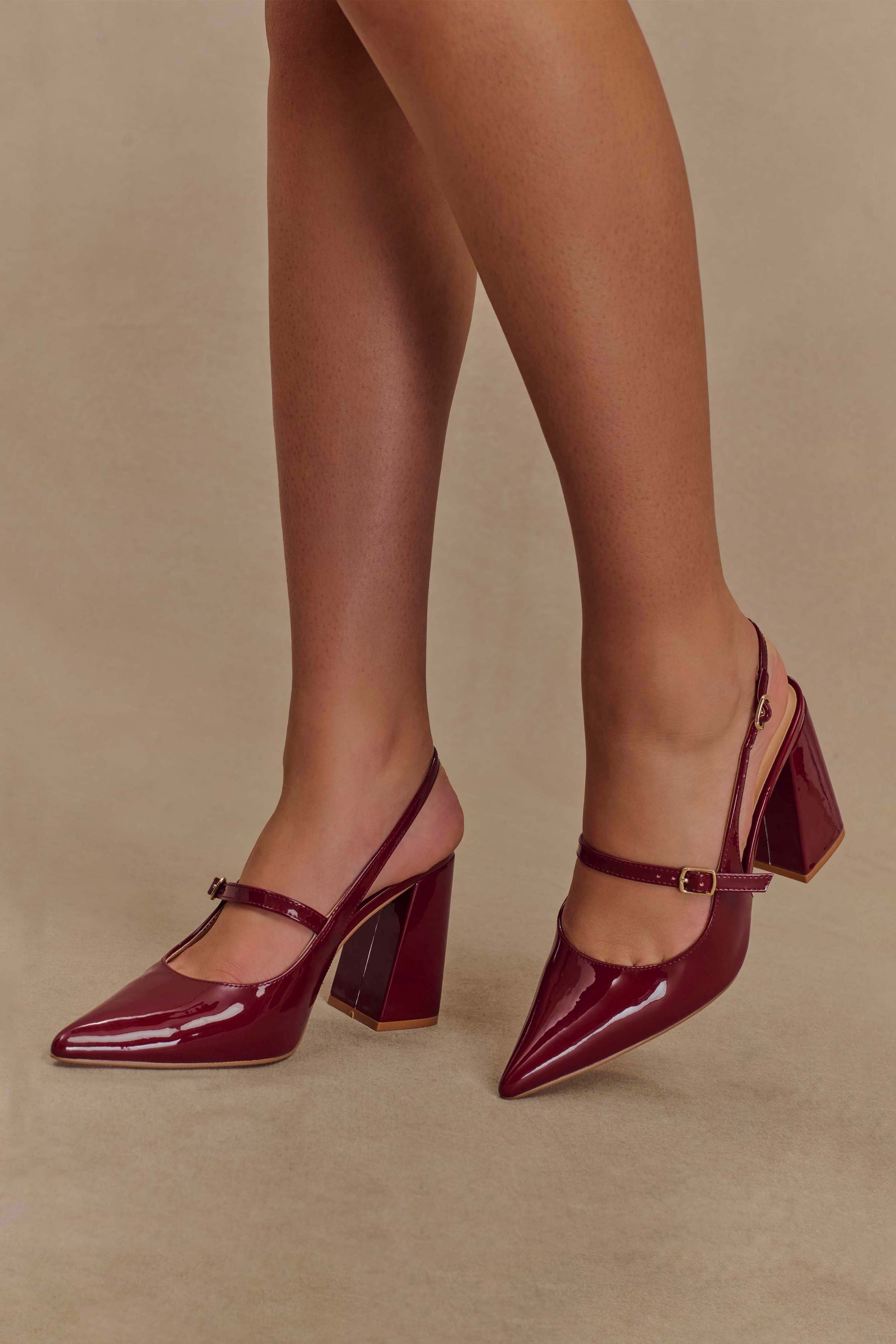 Valerie Pointed Heels - Red #3