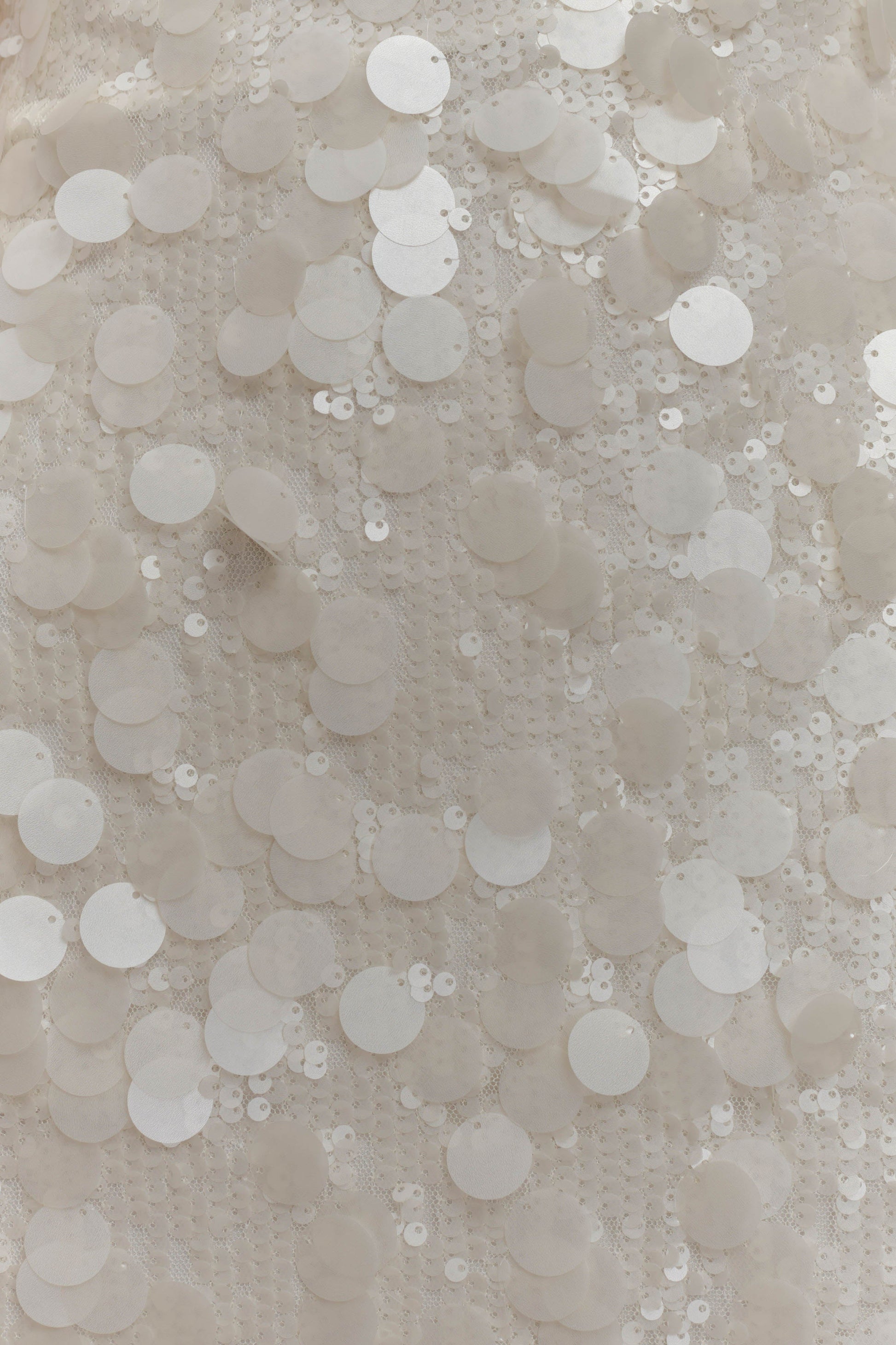 Romilly Sequin Mini Dress - Ivory #7