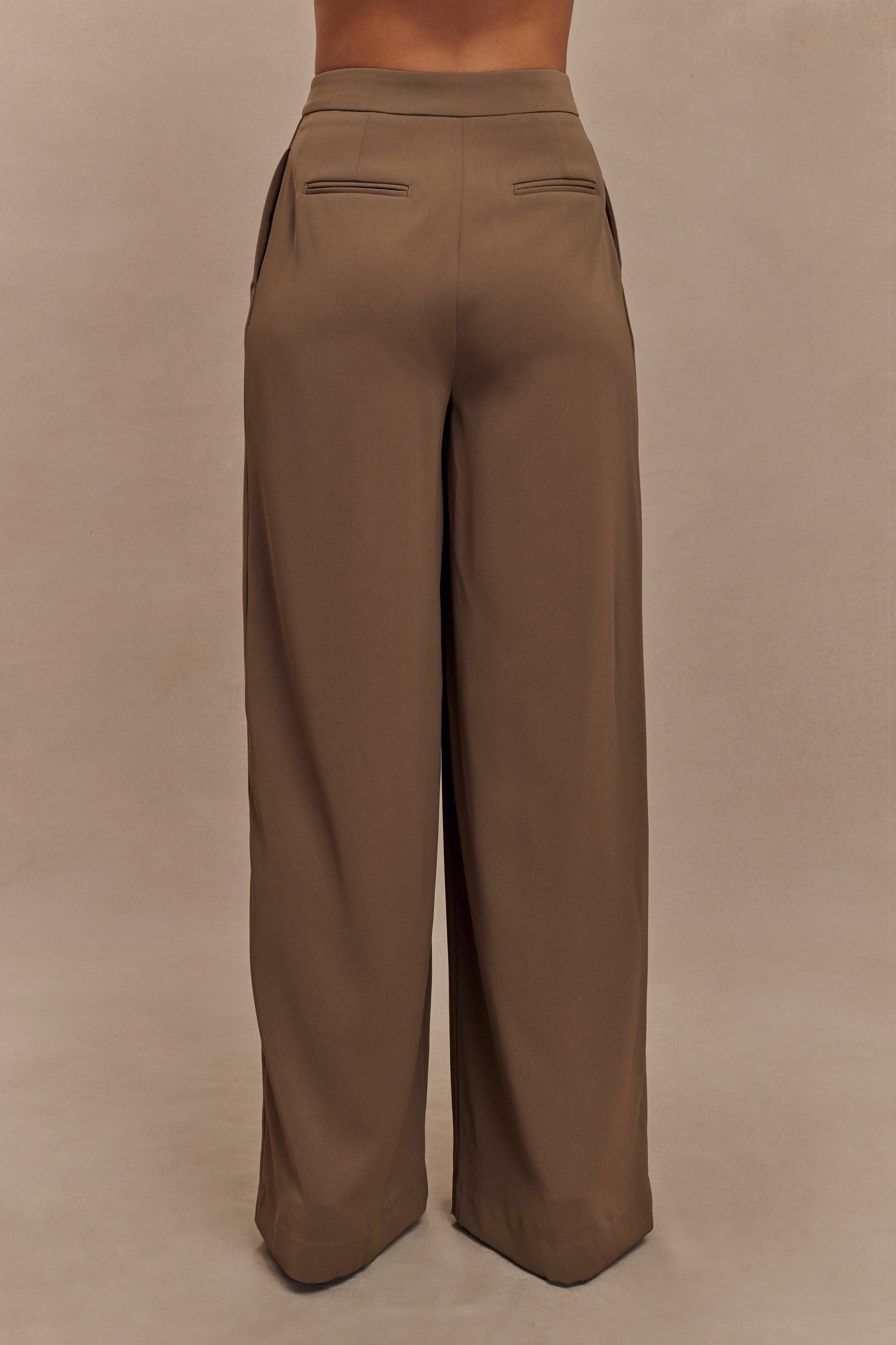 Faith Suiting Wide Leg Pant - Cacao Brown #2