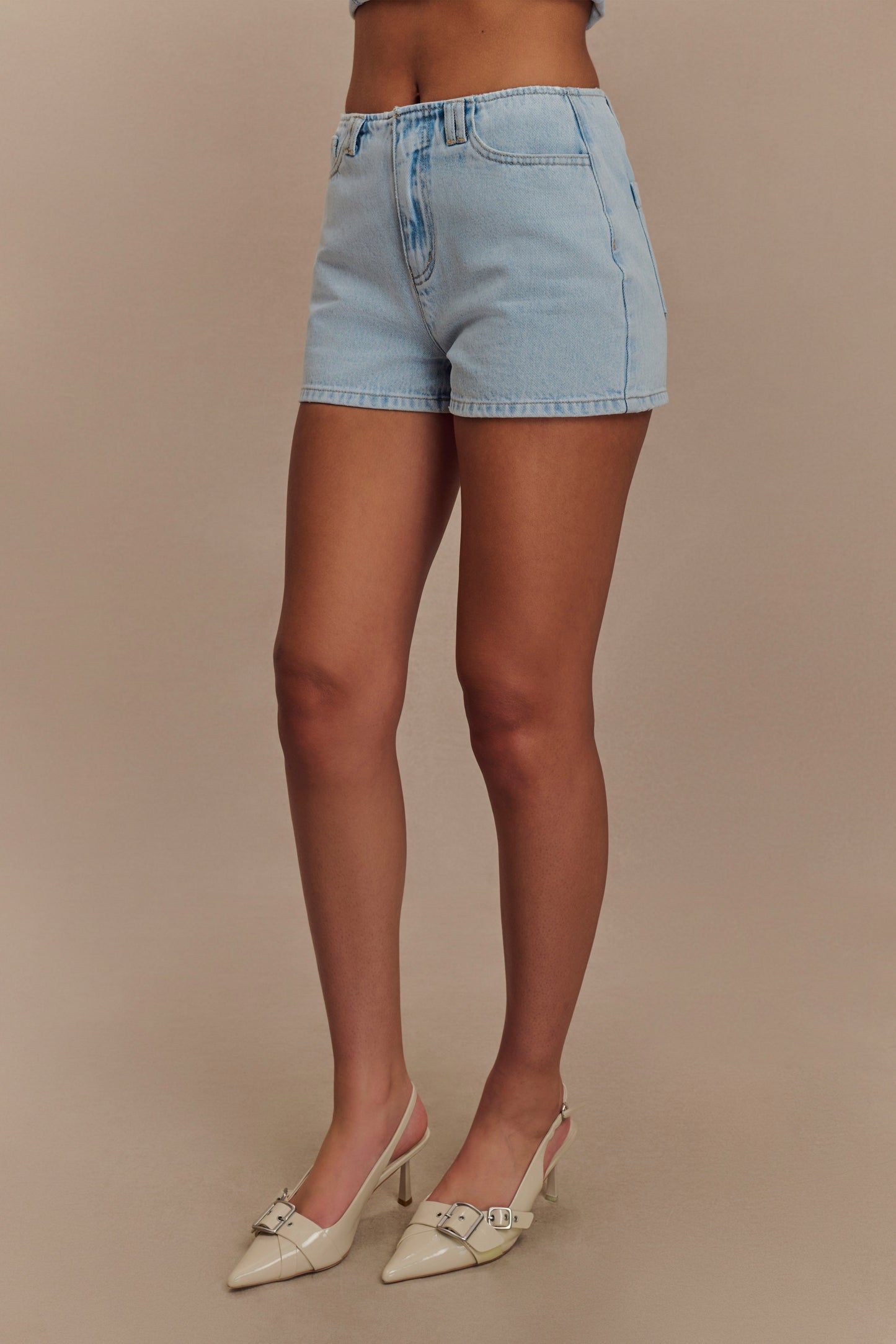 Tobias Denim Shorts - Light Blue