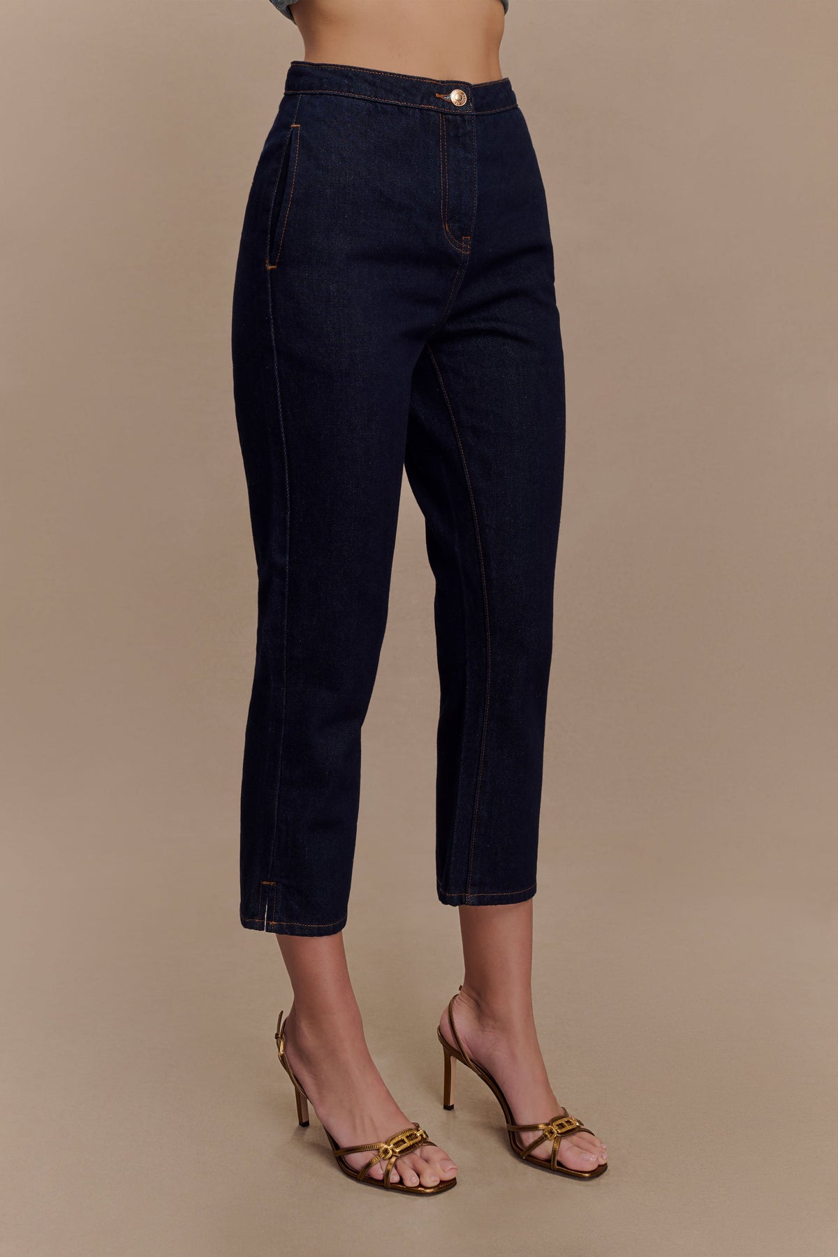 Hudson Denim Capri Pants - Indigo Blue #4