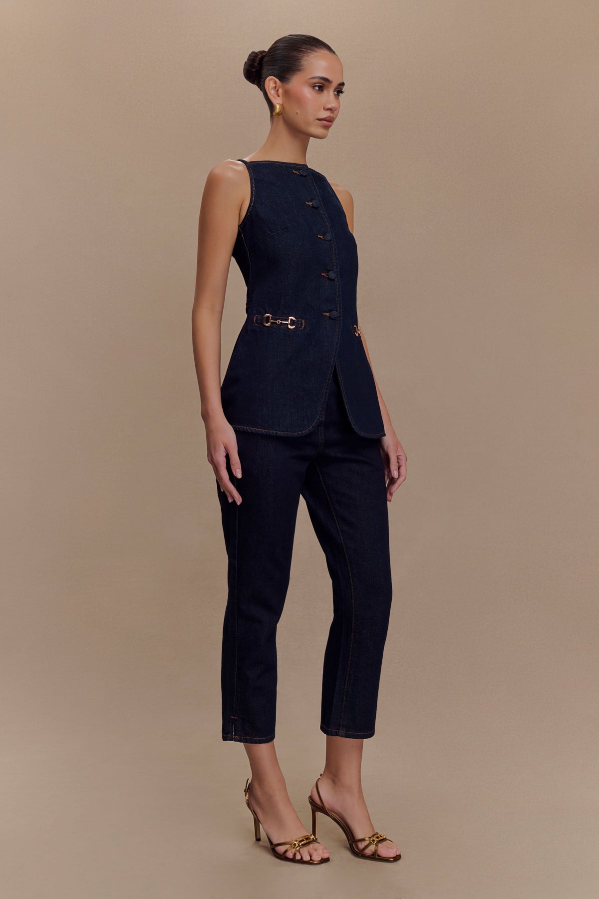 Hudson Denim Capri Pants - Indigo Blue #5