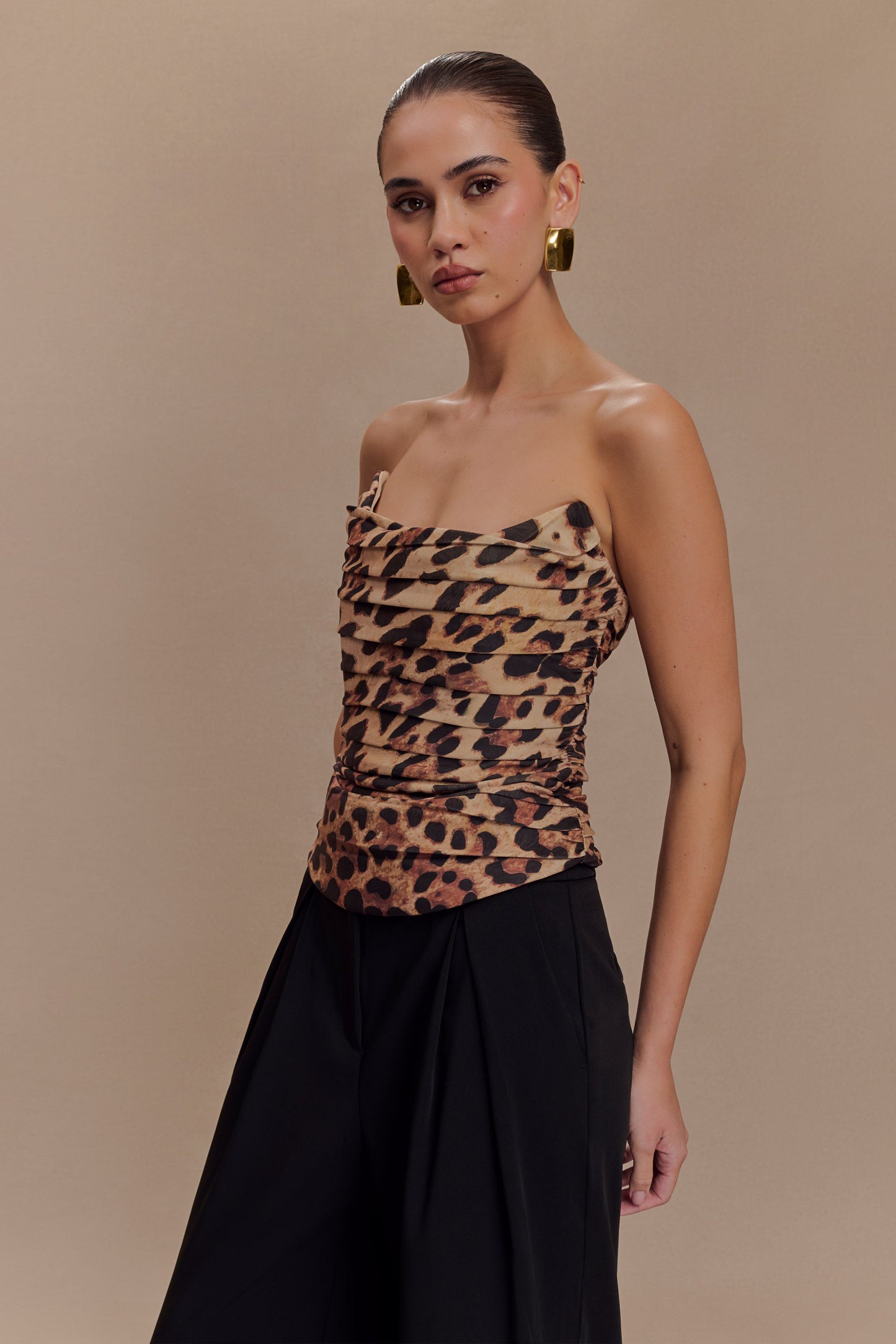 Tokio Suiting Corset - Leopard Print