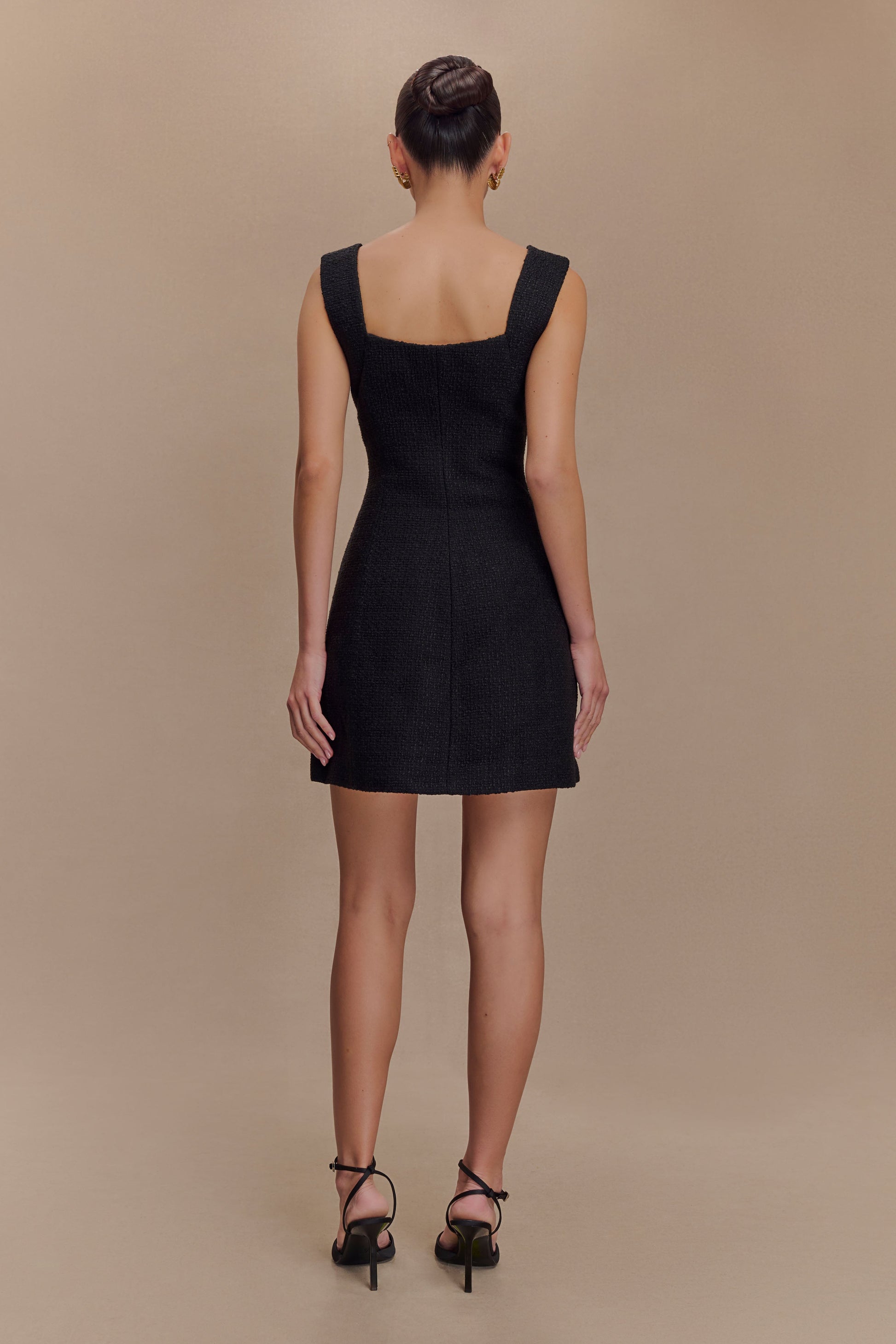 Desire Boucle Mini Dress - Black #5