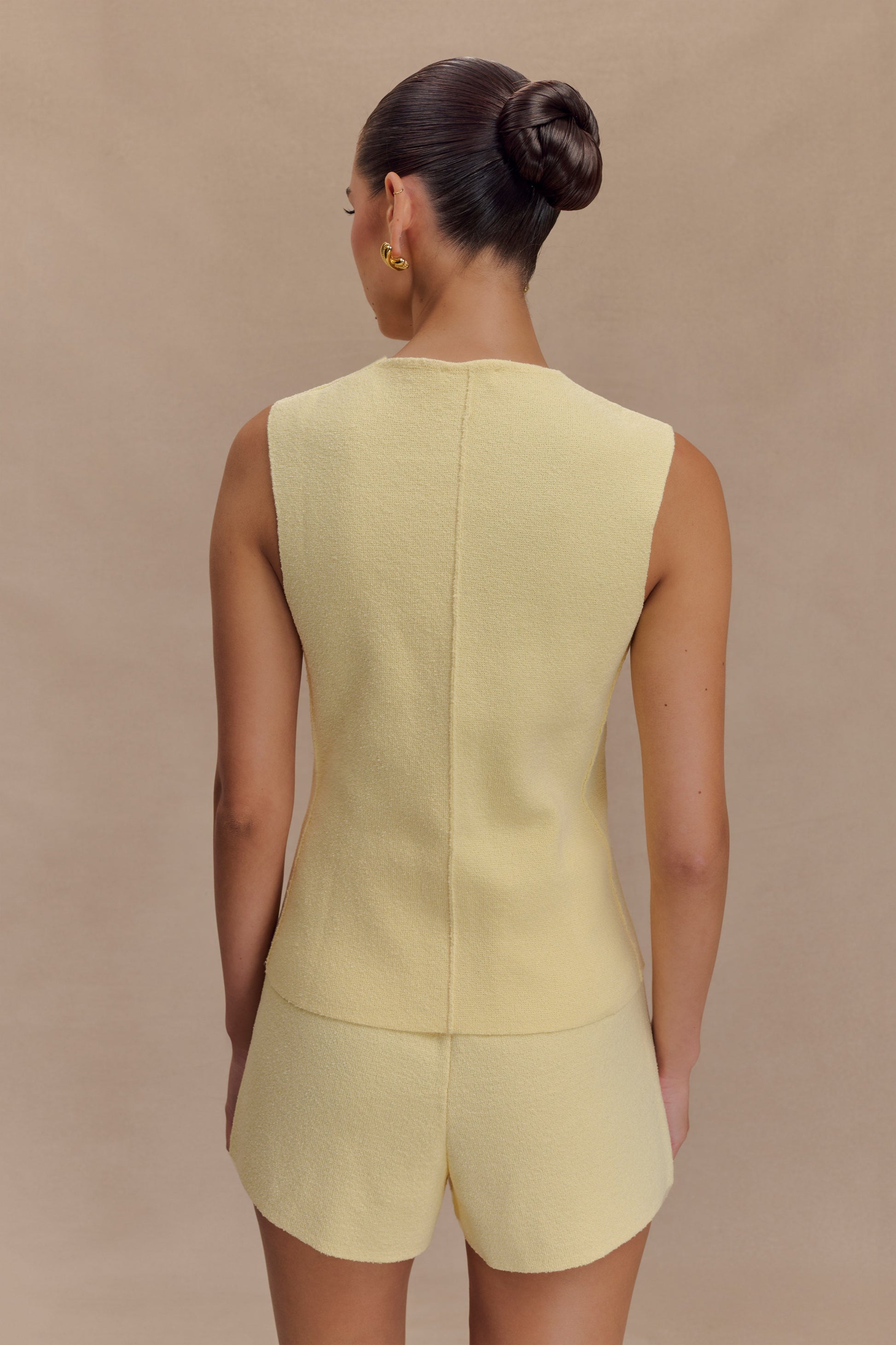 Malika Knit Shorts - Lemon #5