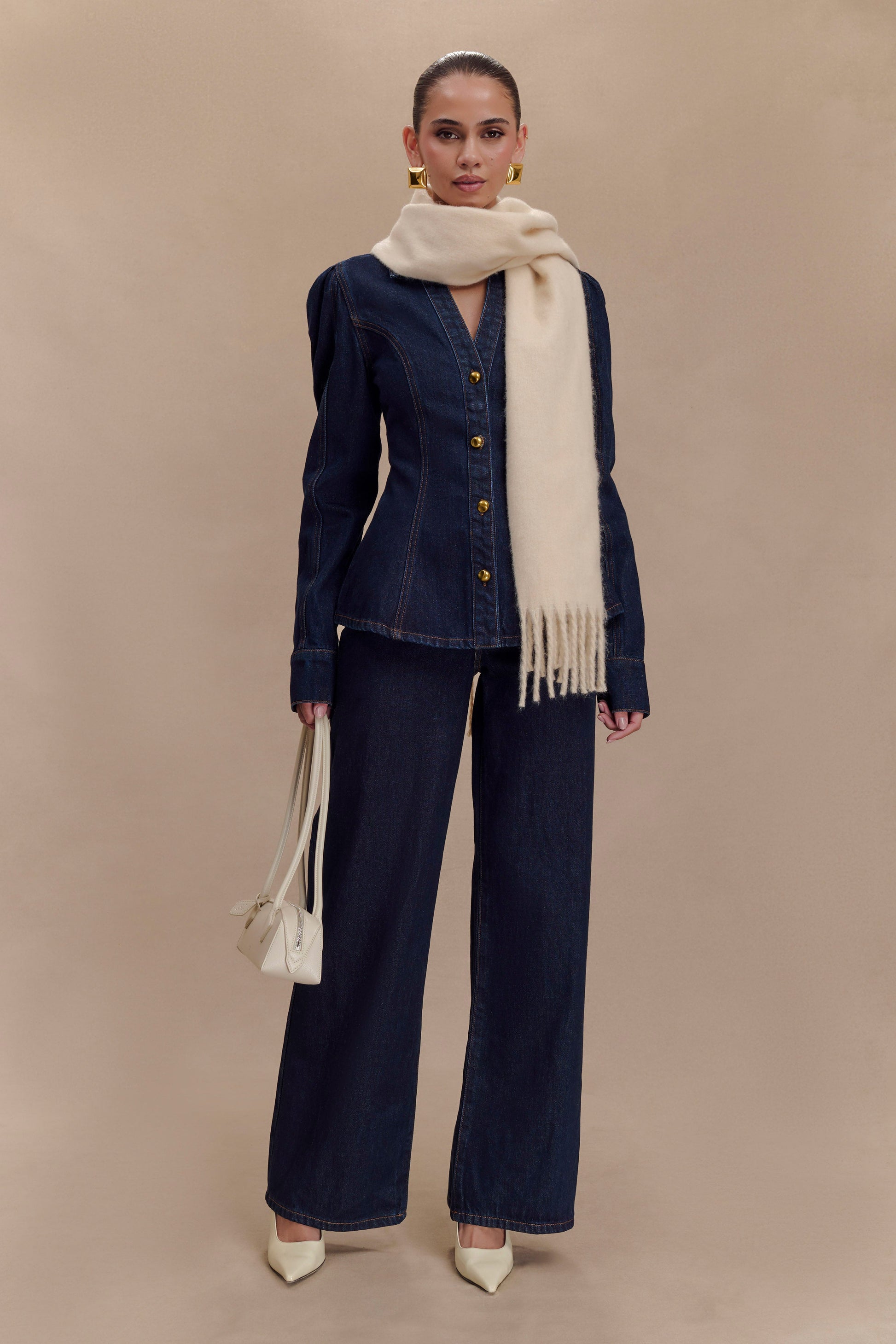 MESHKI Knit Scarf - Oat #5