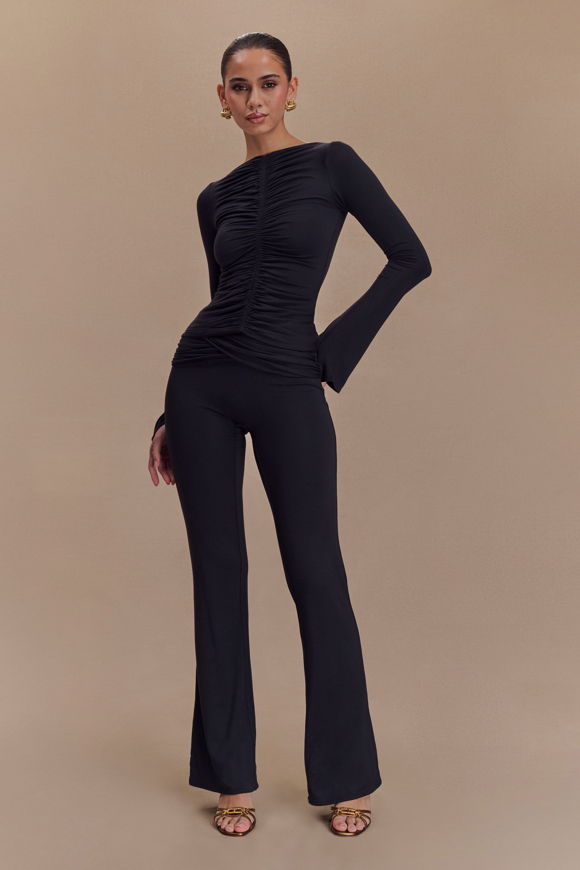 Preston Modal Straight Leg Pants - Black #6