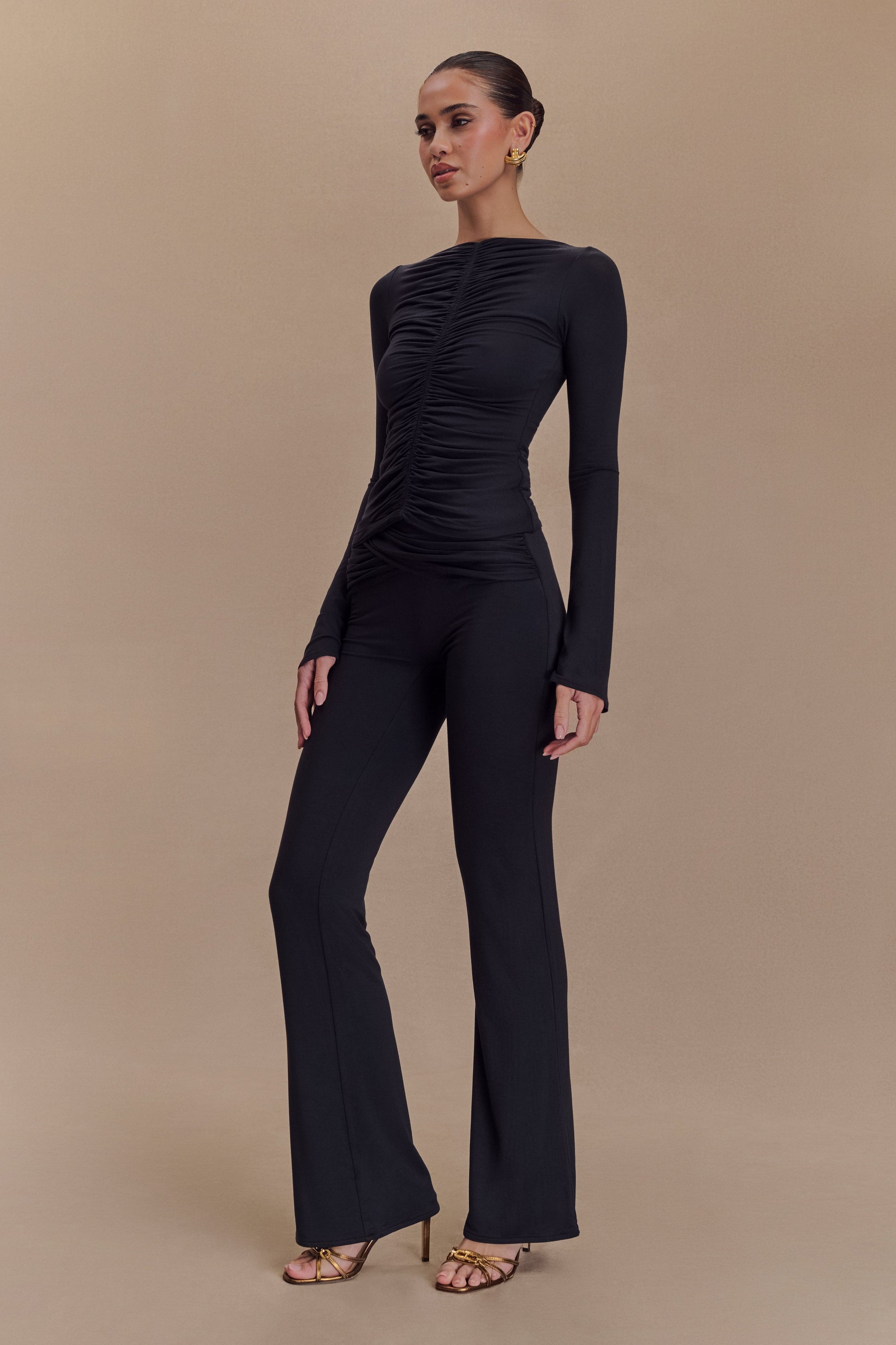 Preston Modal Straight Leg Pants - Black #4