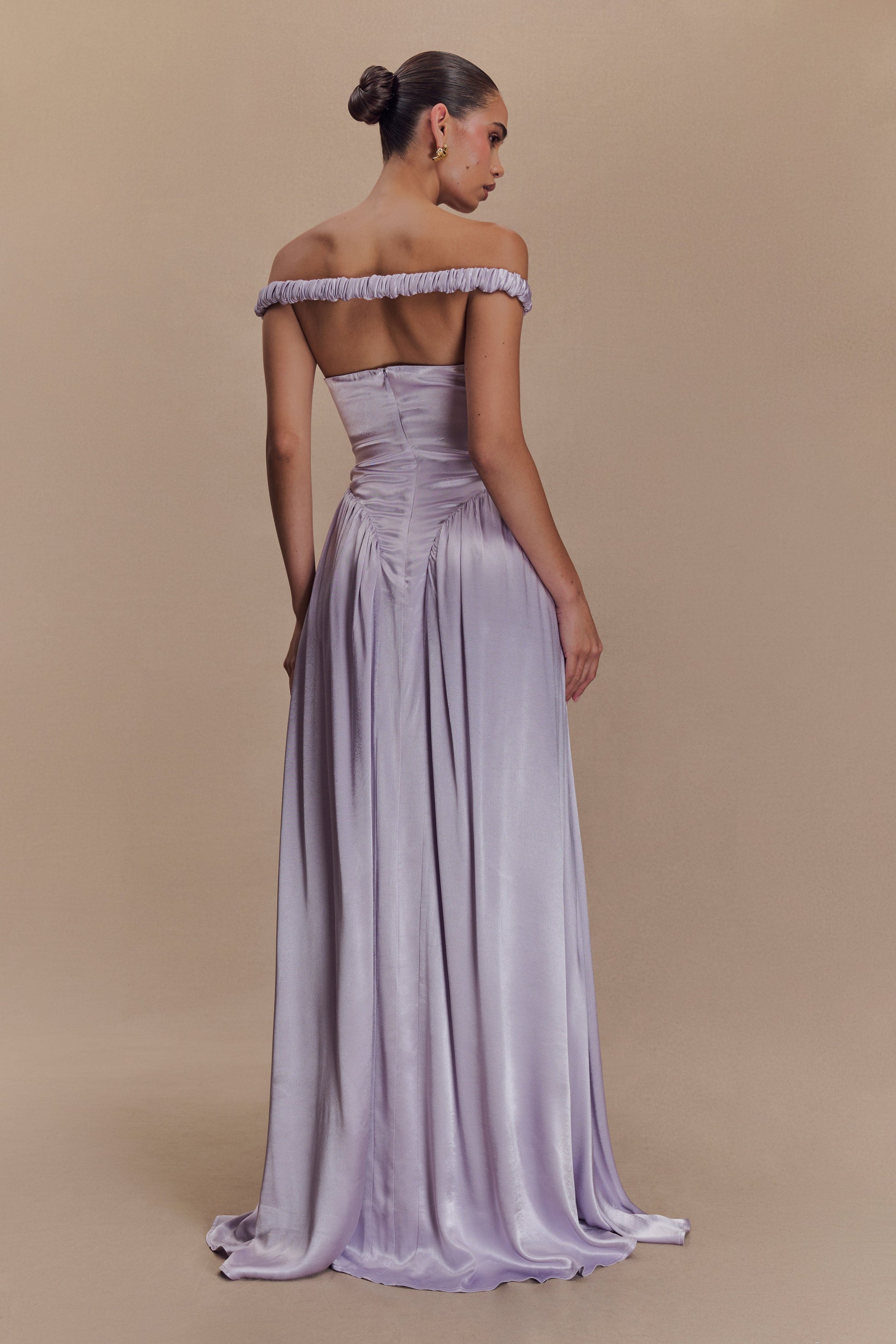 Coco Dropped Waist Maxi Dress - Lilac #3