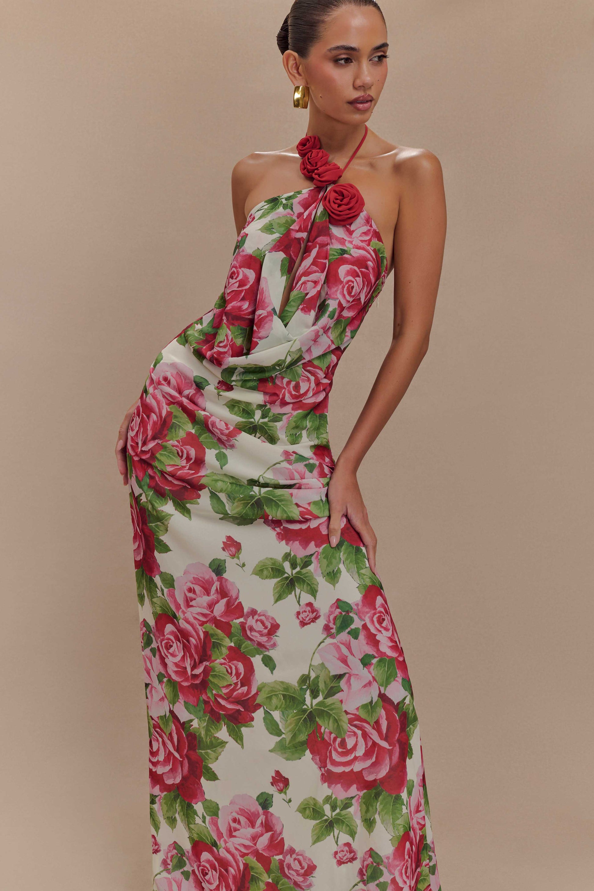 Rosalia Cowl Neck Maxi Dress - Sonia Rose Print #7