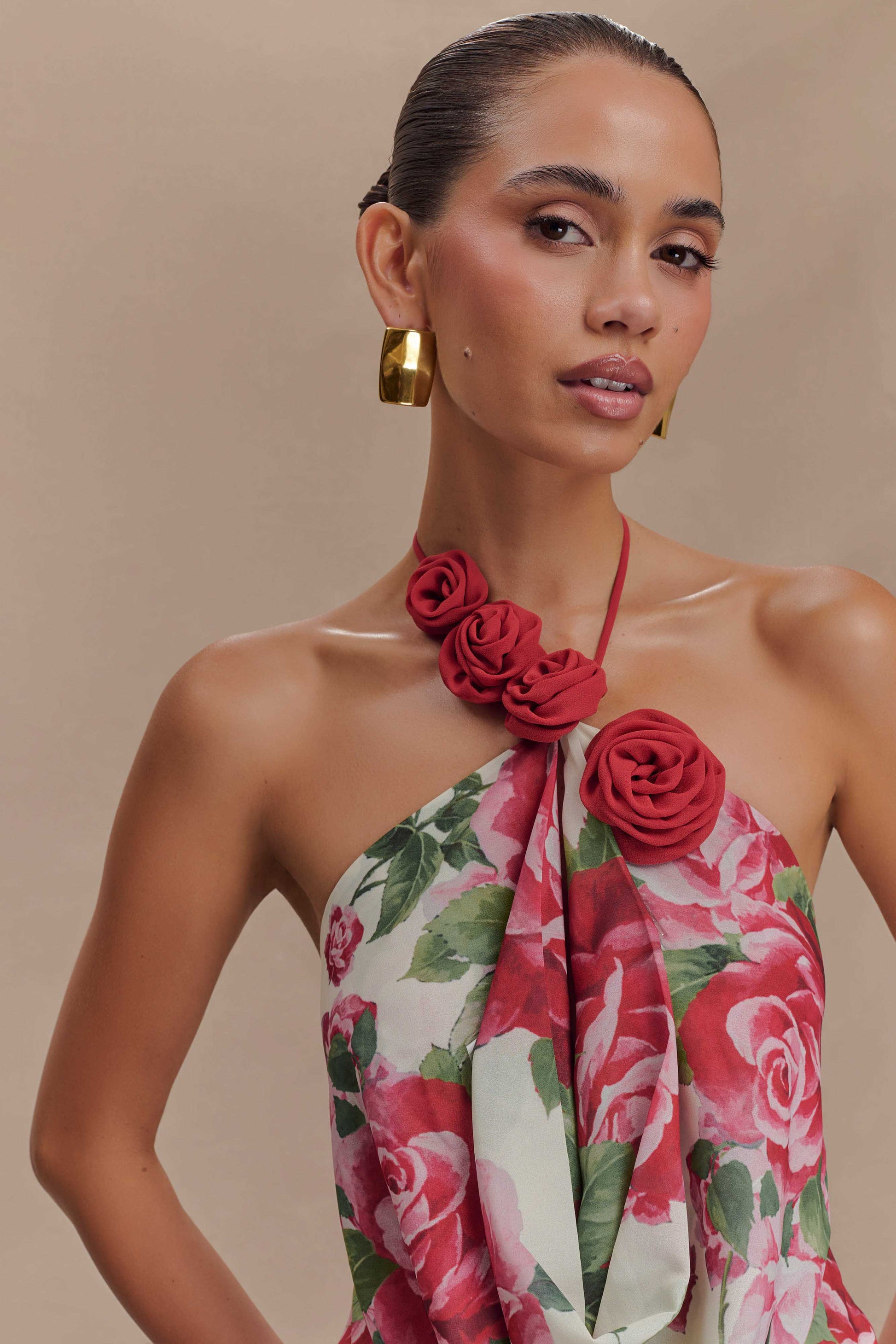 Rosalia Cowl Neck Maxi Dress - Sonia Rose Print #9