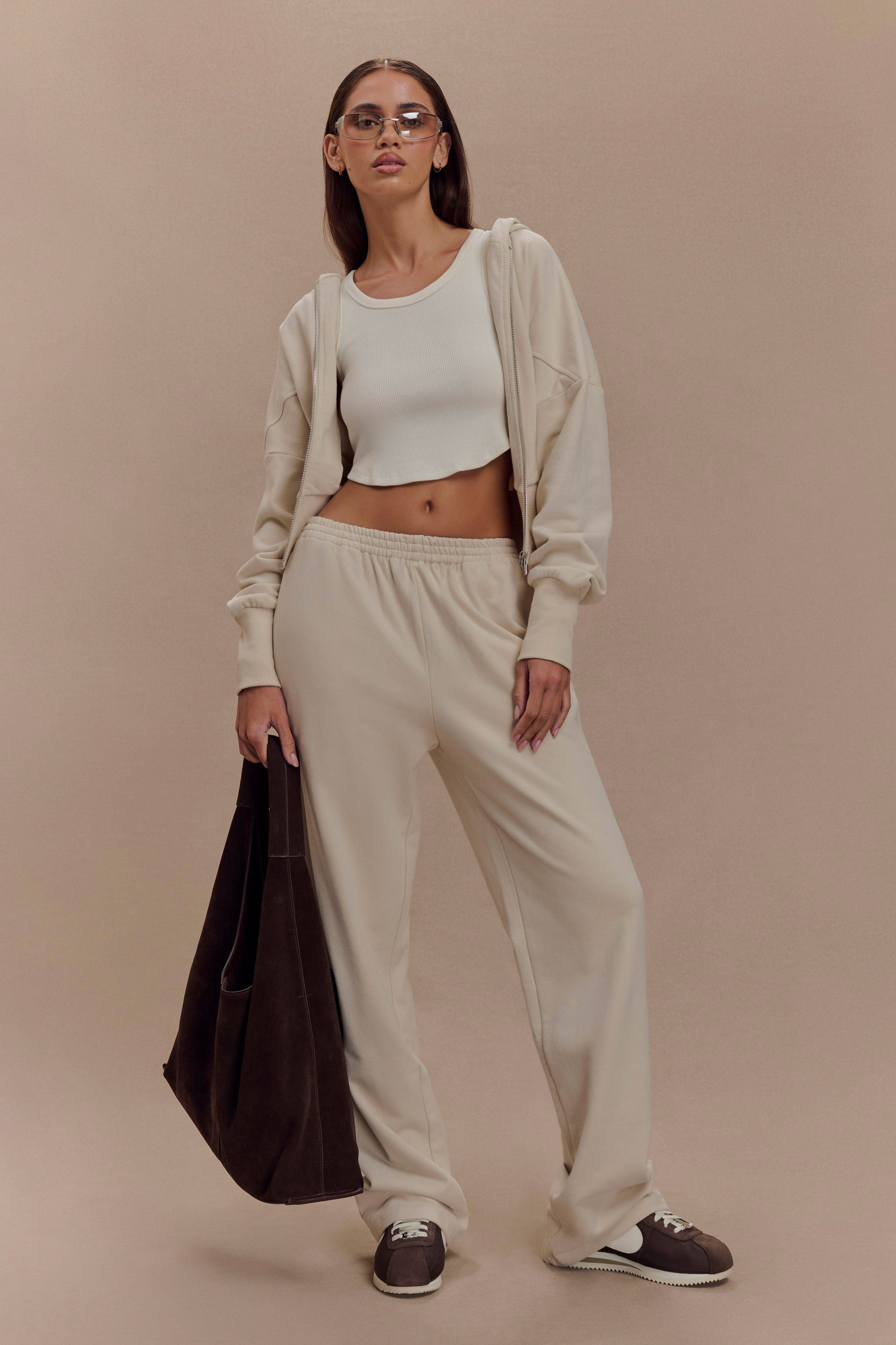 Blake Straight Leg Joggers - Stone #6