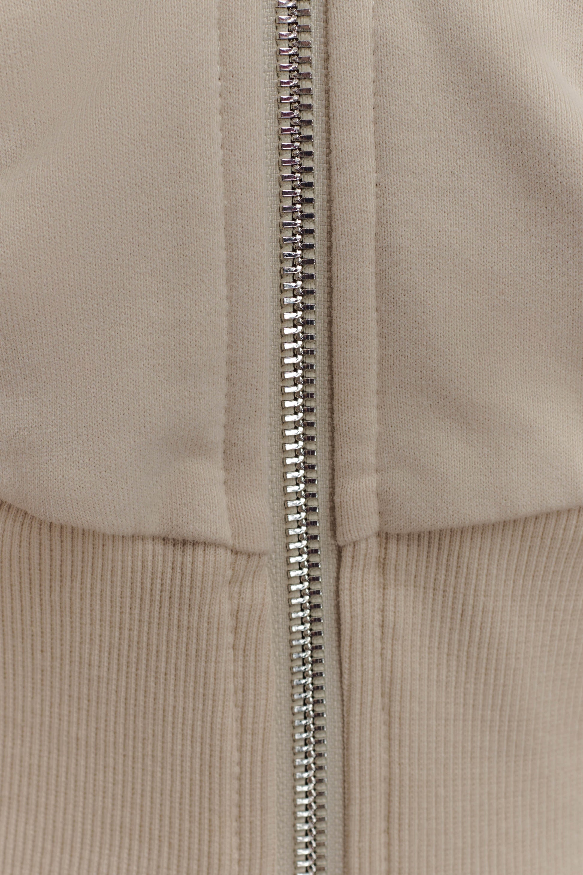 Blake Zip Front Hoodie - Stone #7