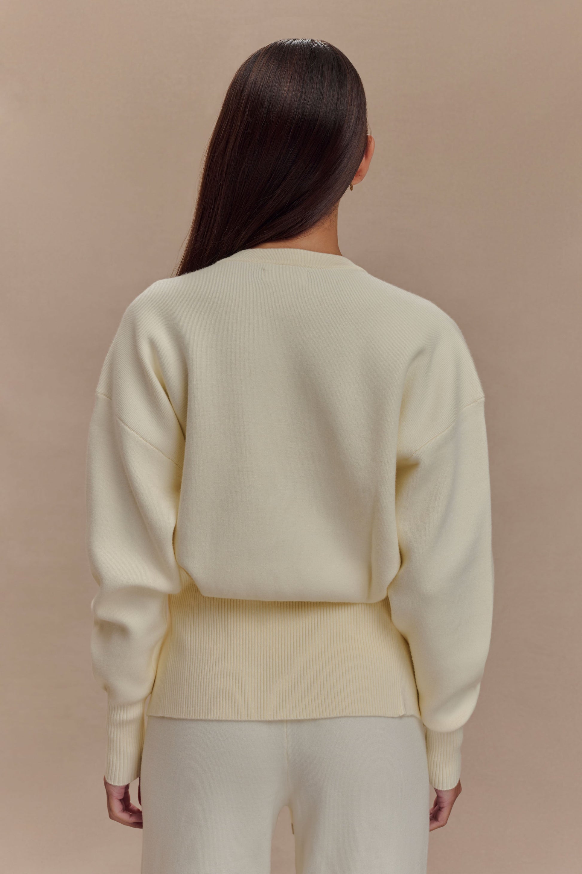 Alexia Buttoned Oversized Cardigan - Ivory #2