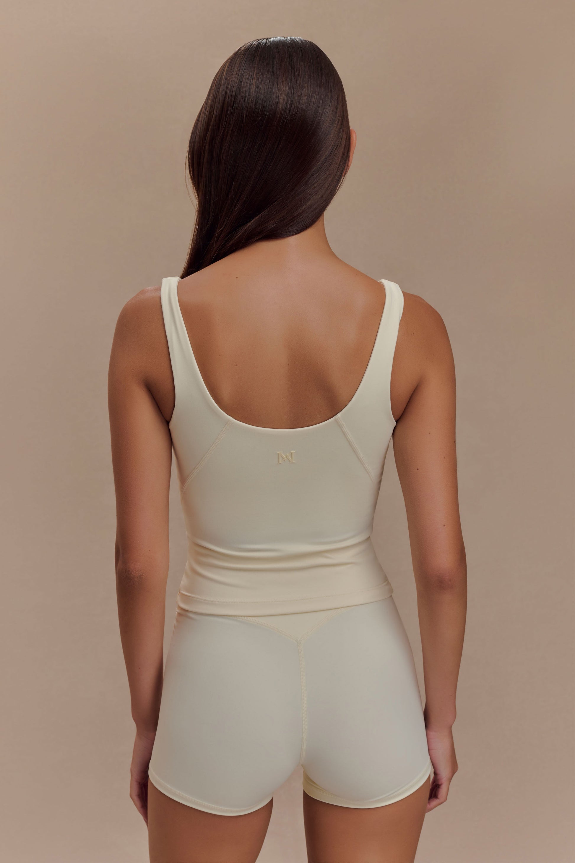 Alexandra Yoga Top - Ivory #3