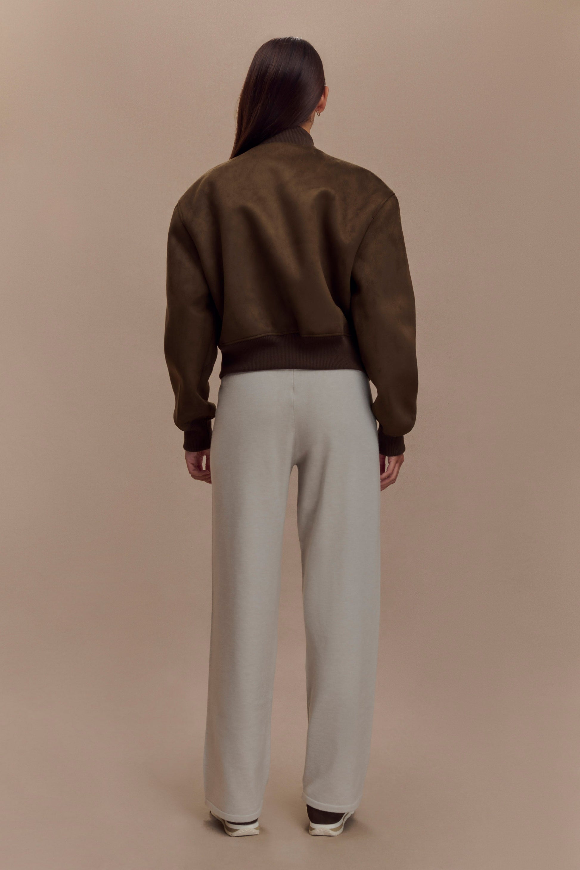 Rudy Suede Bomber Jacket - Chocolate #8