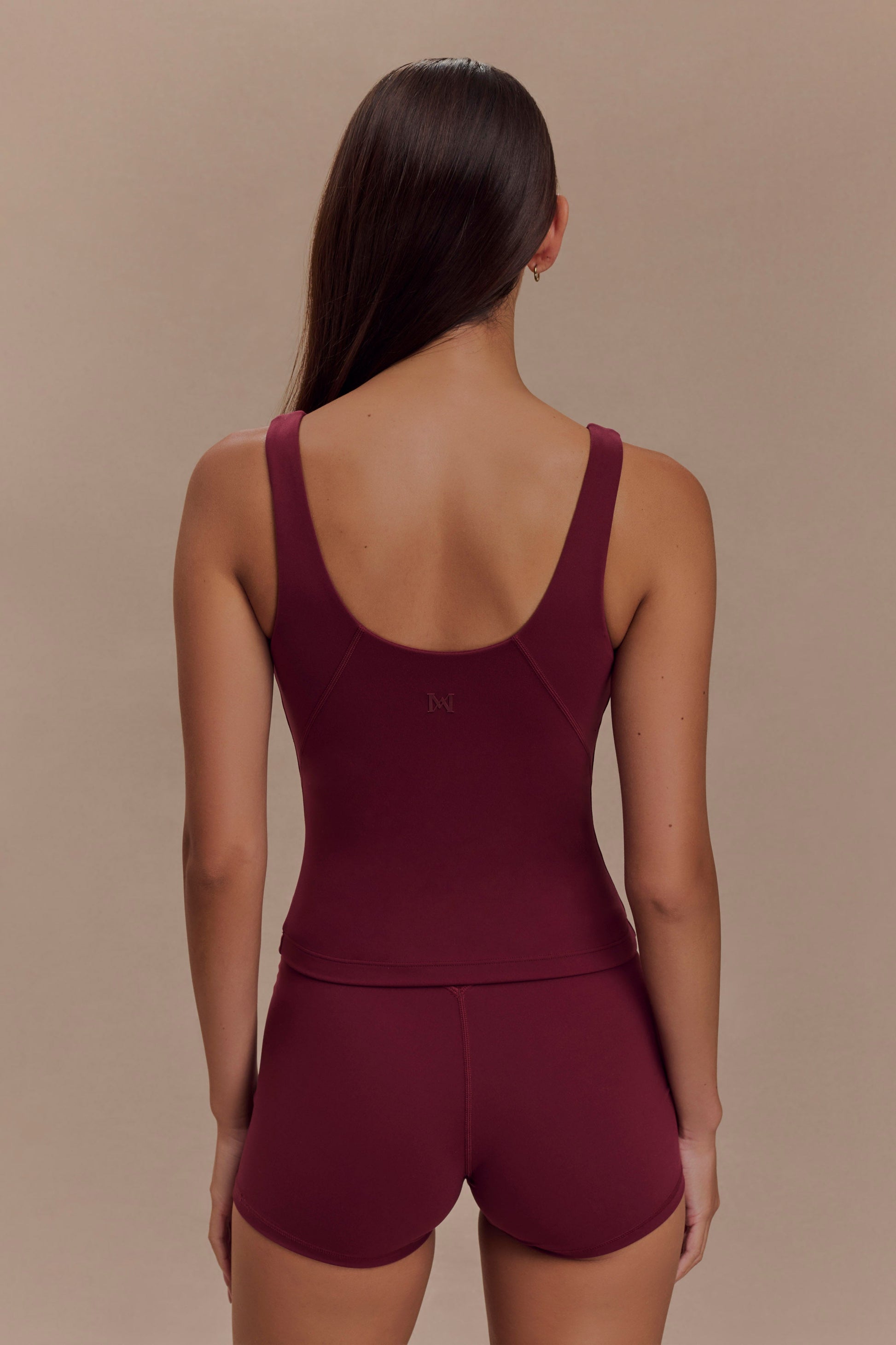 Alexandra Yoga Top - Burgundy #2