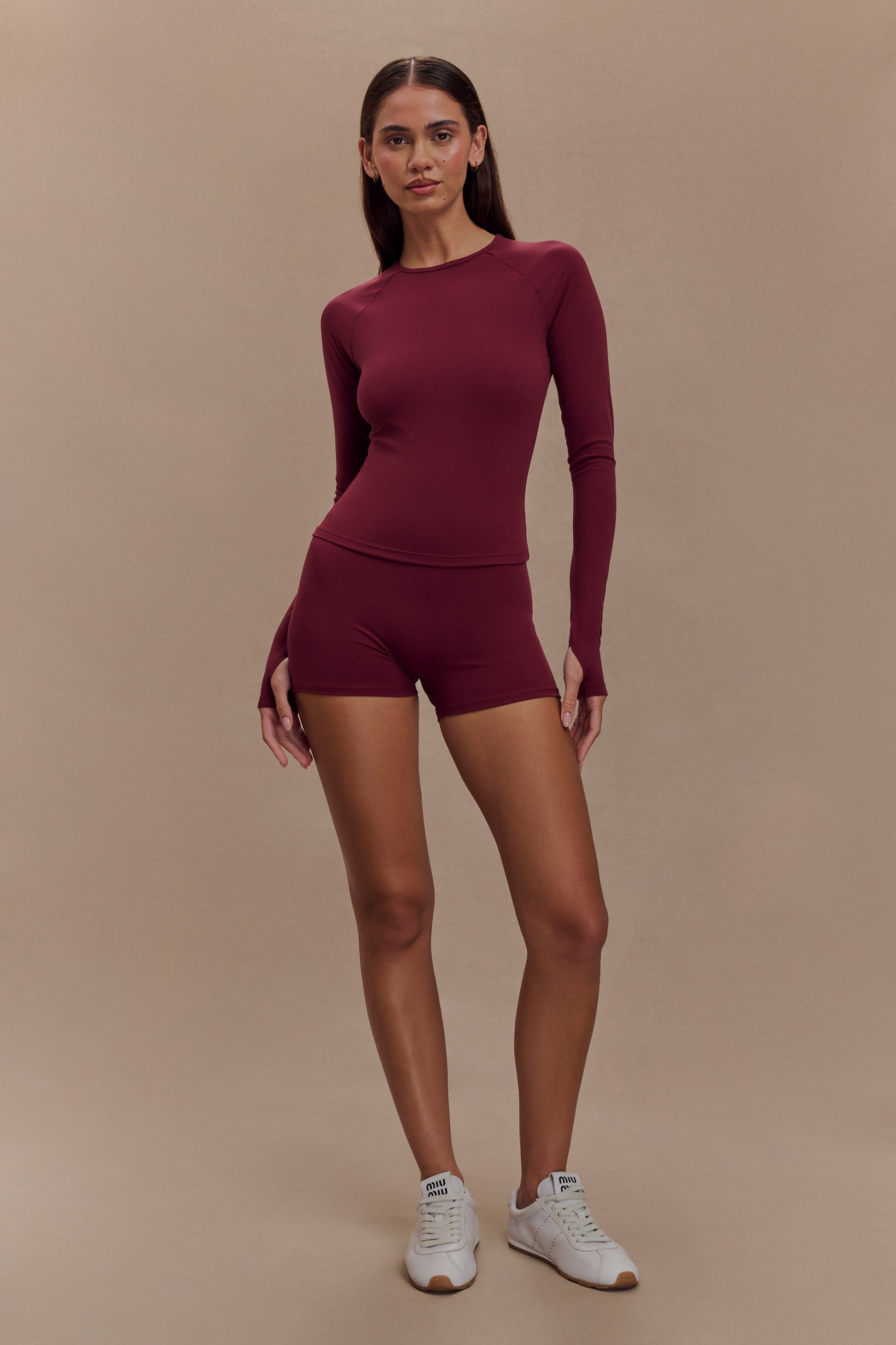 Orion Active Bike Shorts - Burgundy #7