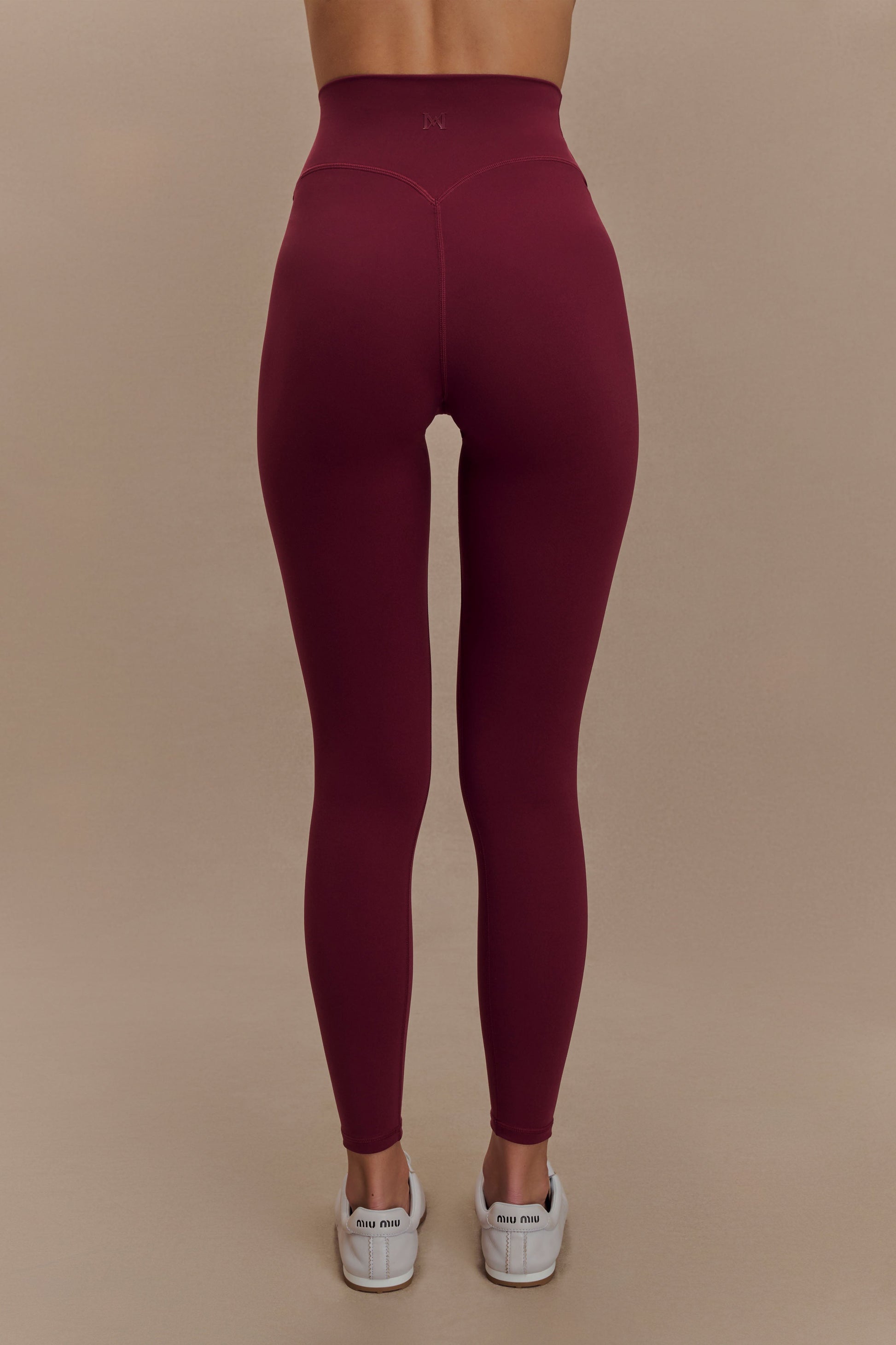 Callie Active Leggings - Burgundy #2