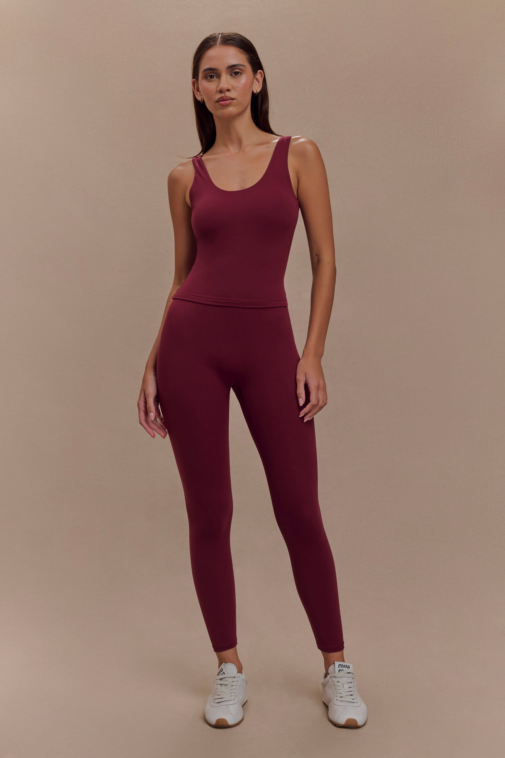 Callie Active Leggings - Burgundy #7