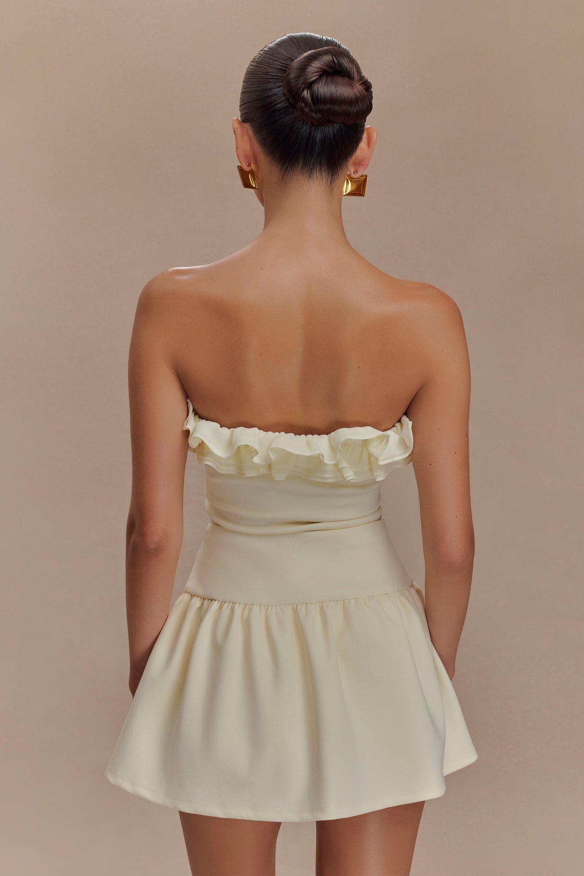 Jennie Ruffle Off Shoulder Top - Ivory #2