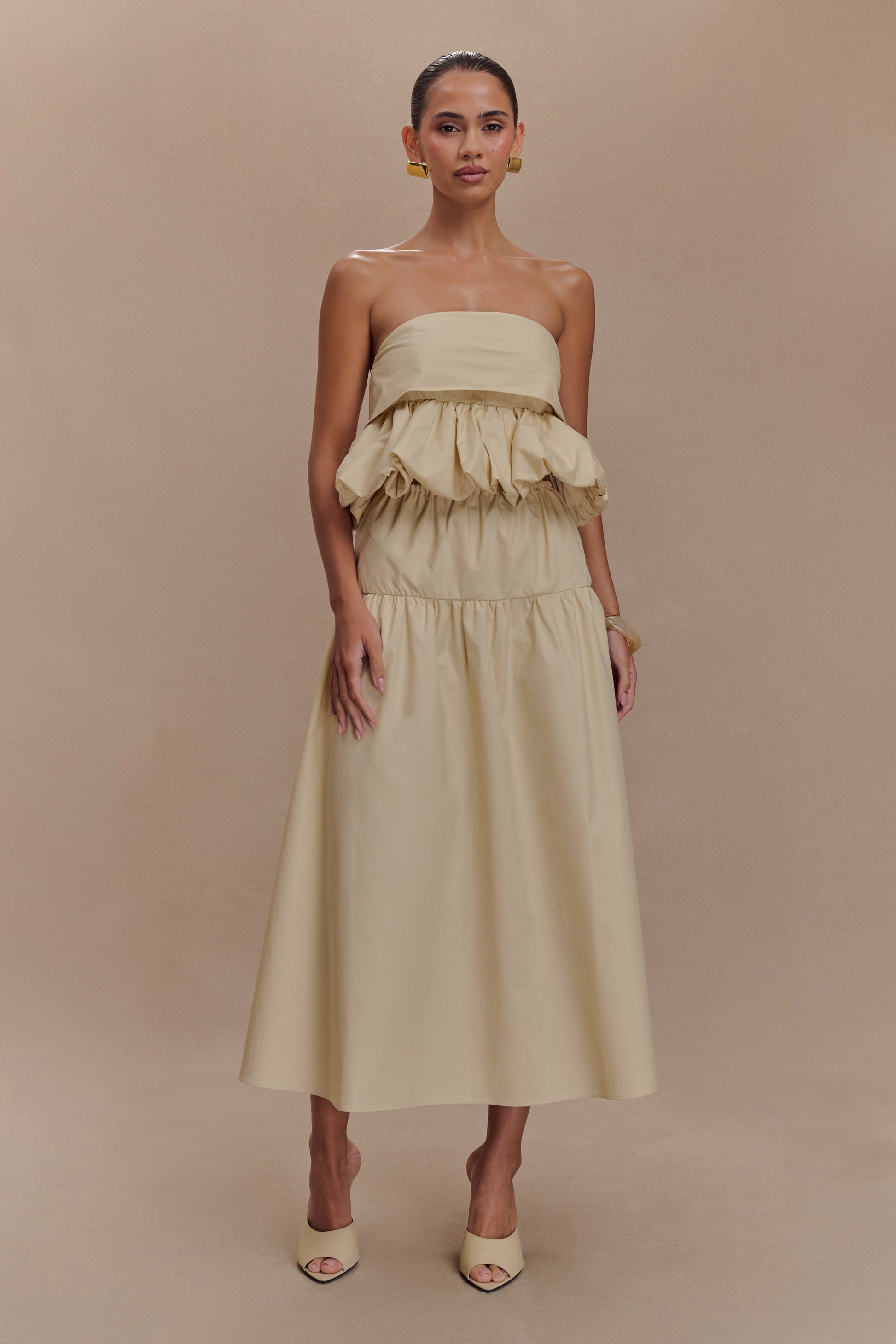Amirah Midi Skirt - Nude #5