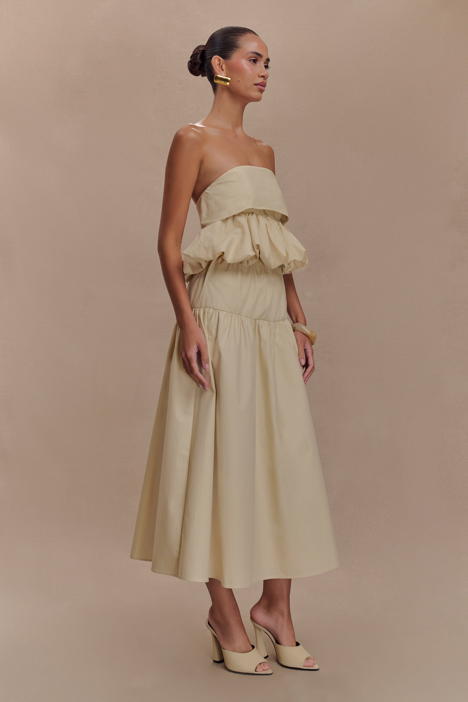 Amirah Midi Skirt - Nude #3