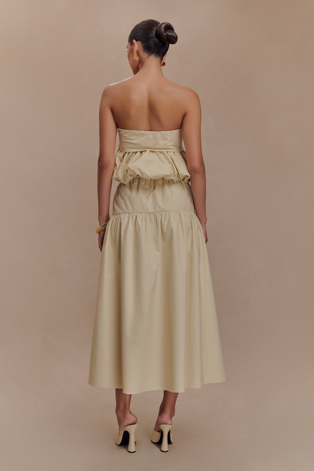 Amirah Midi Skirt - Nude #4
