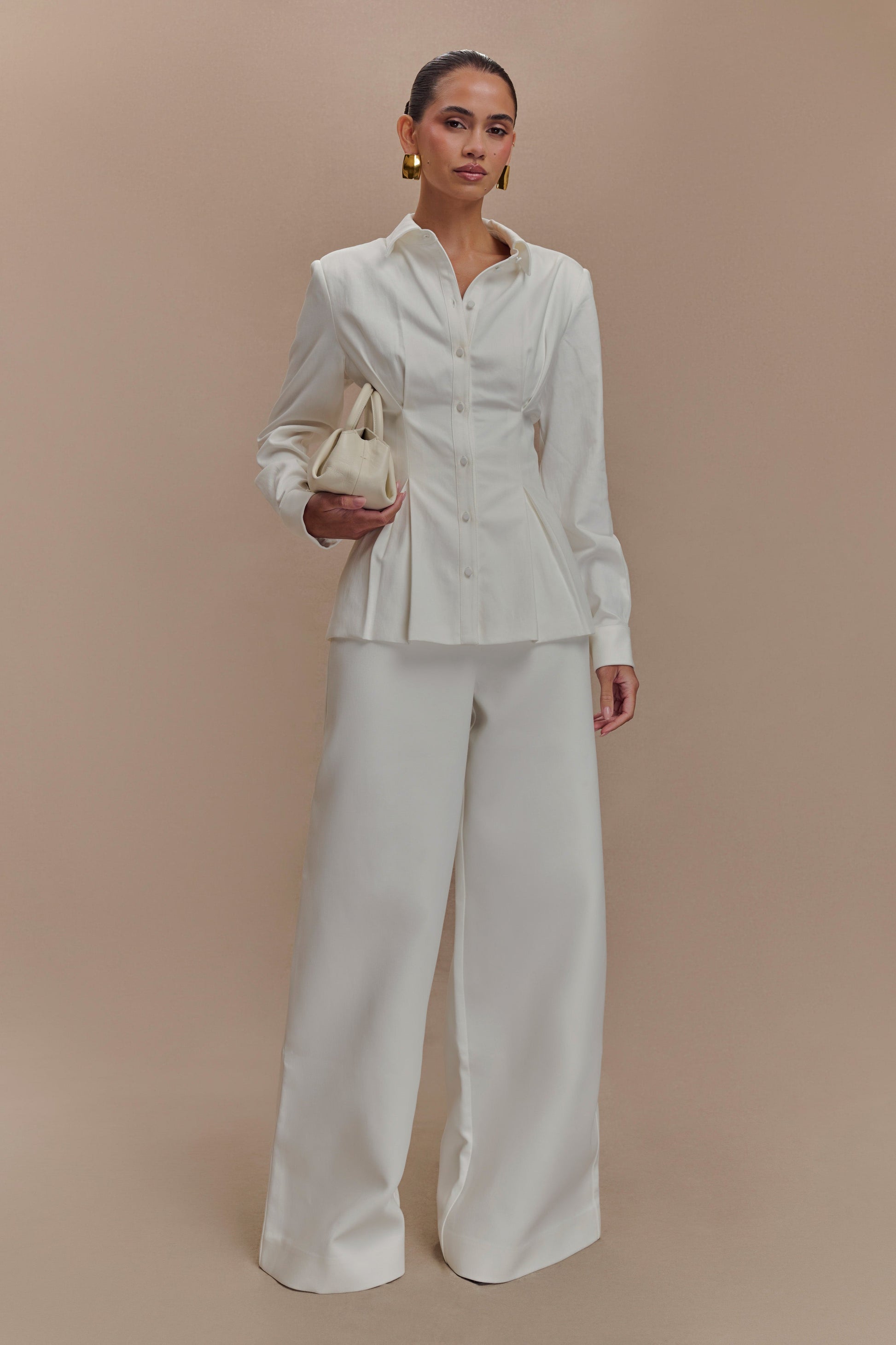 Rhia Oversized Shirt - White #8