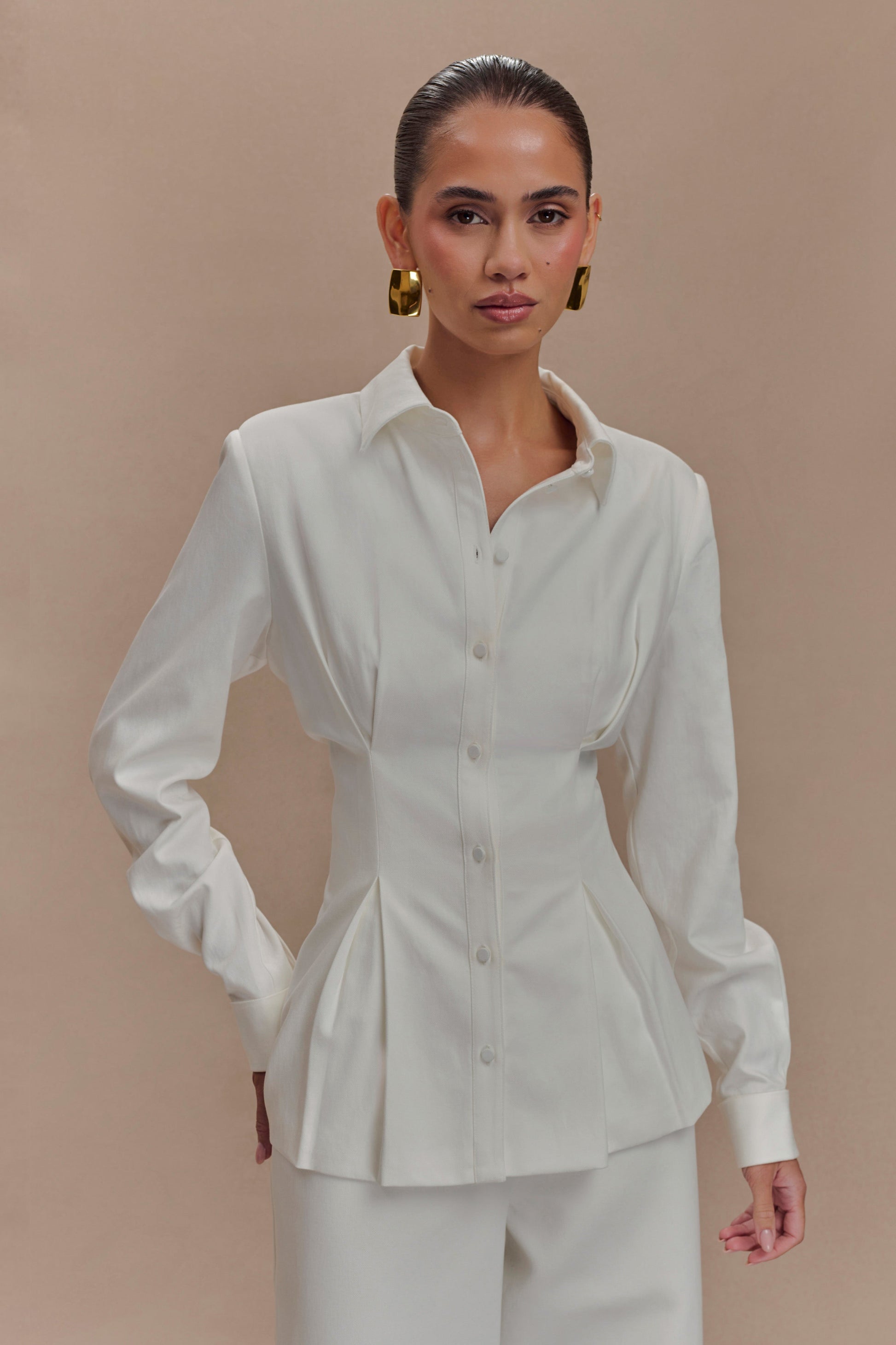 Rhia Oversized Shirt - White #2