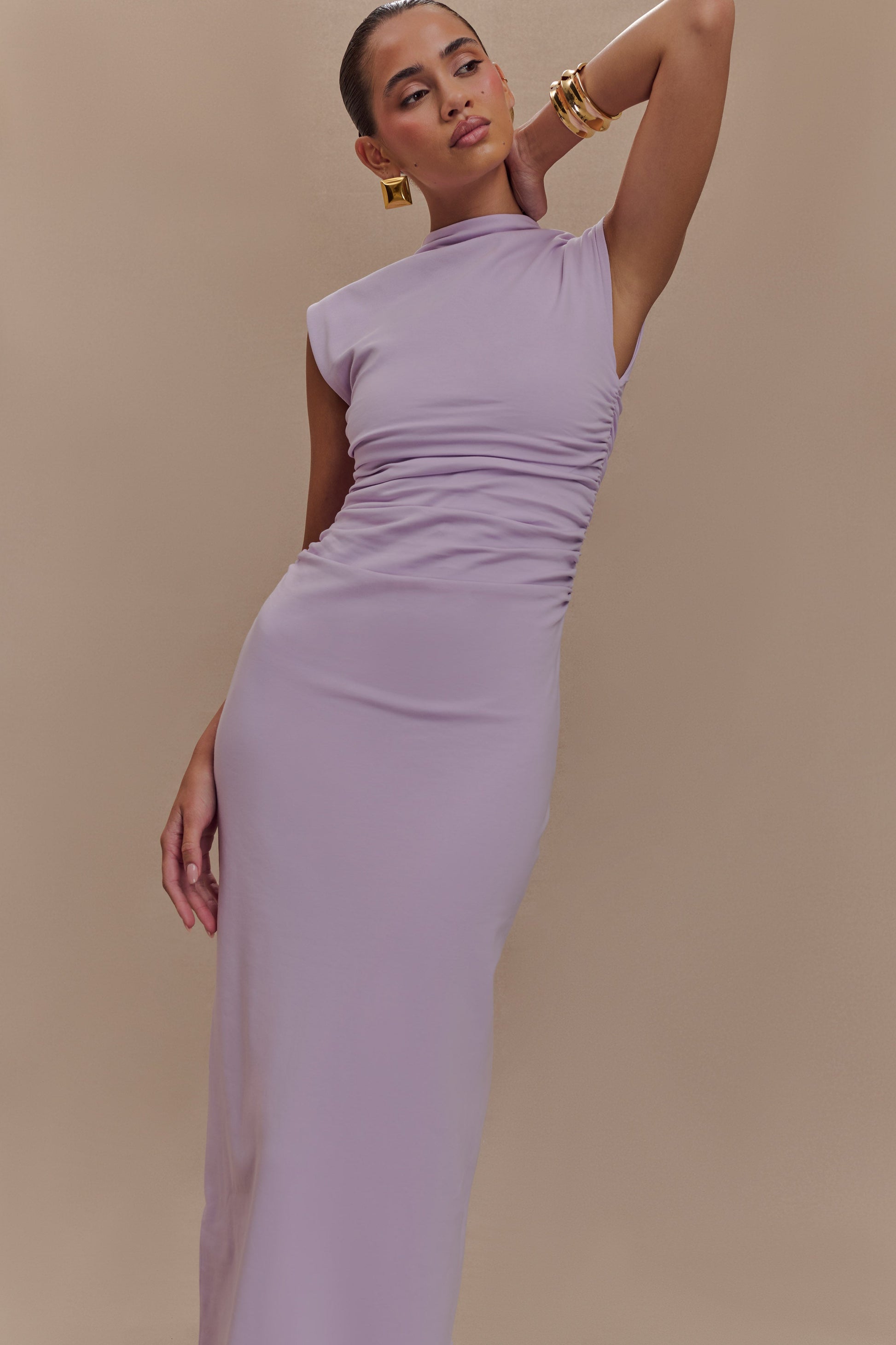 Elliot High Neck Sleeveless Maxi Dress - Lilac #4