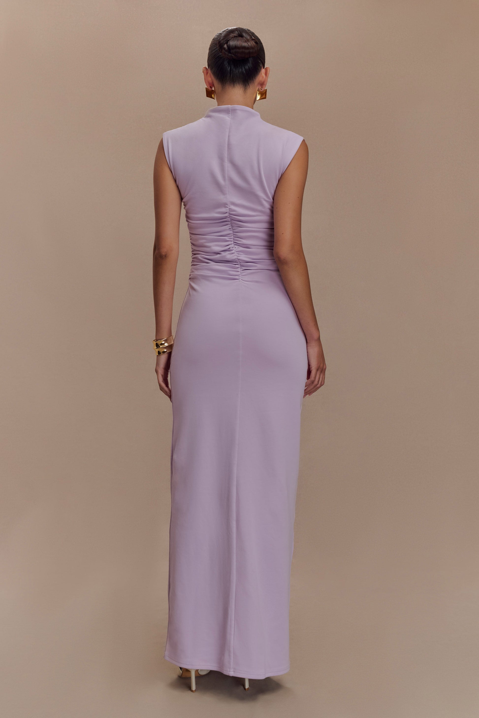 Elliot High Neck Sleeveless Maxi Dress - Lilac #3