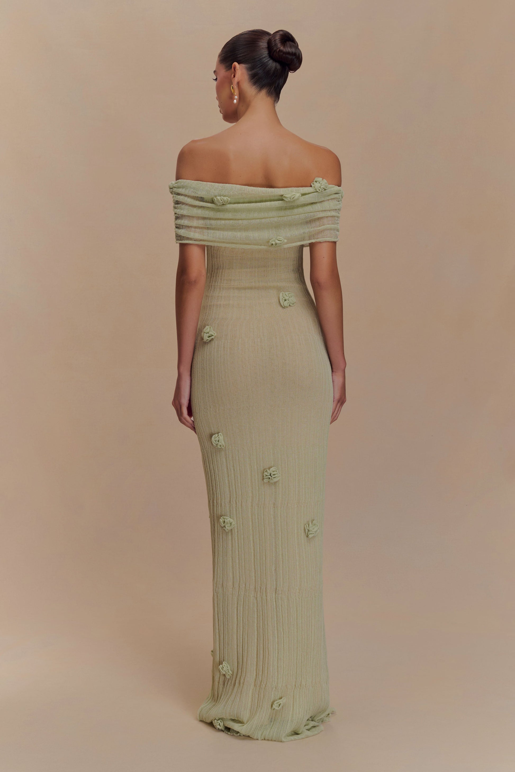 Brynn Orchid Knit Maxi Dress - Pastel Green Brynn Orchid Knit Maxi Dress - Pastel Green