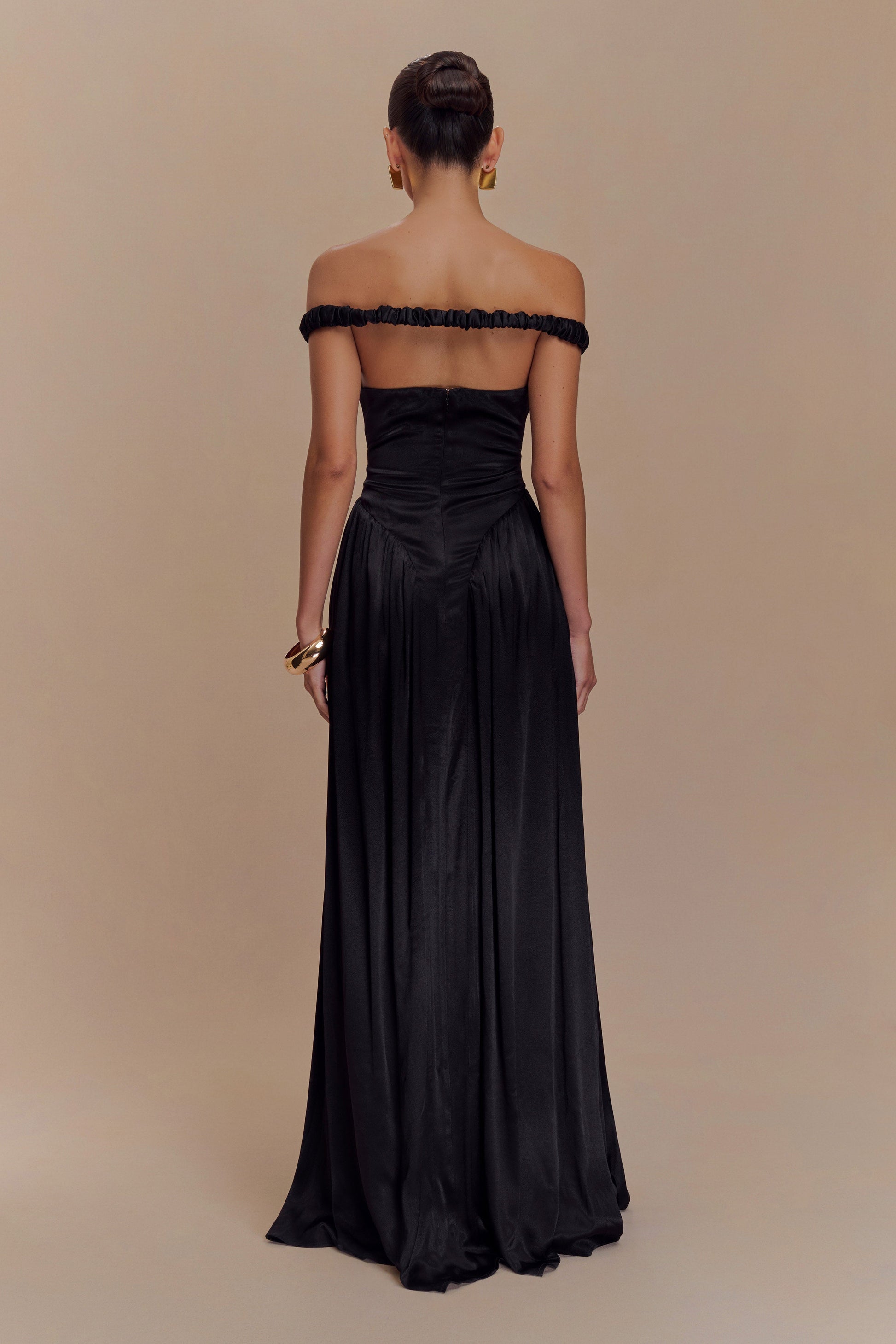 Coco Dropped Waist Maxi Dress - Black #4