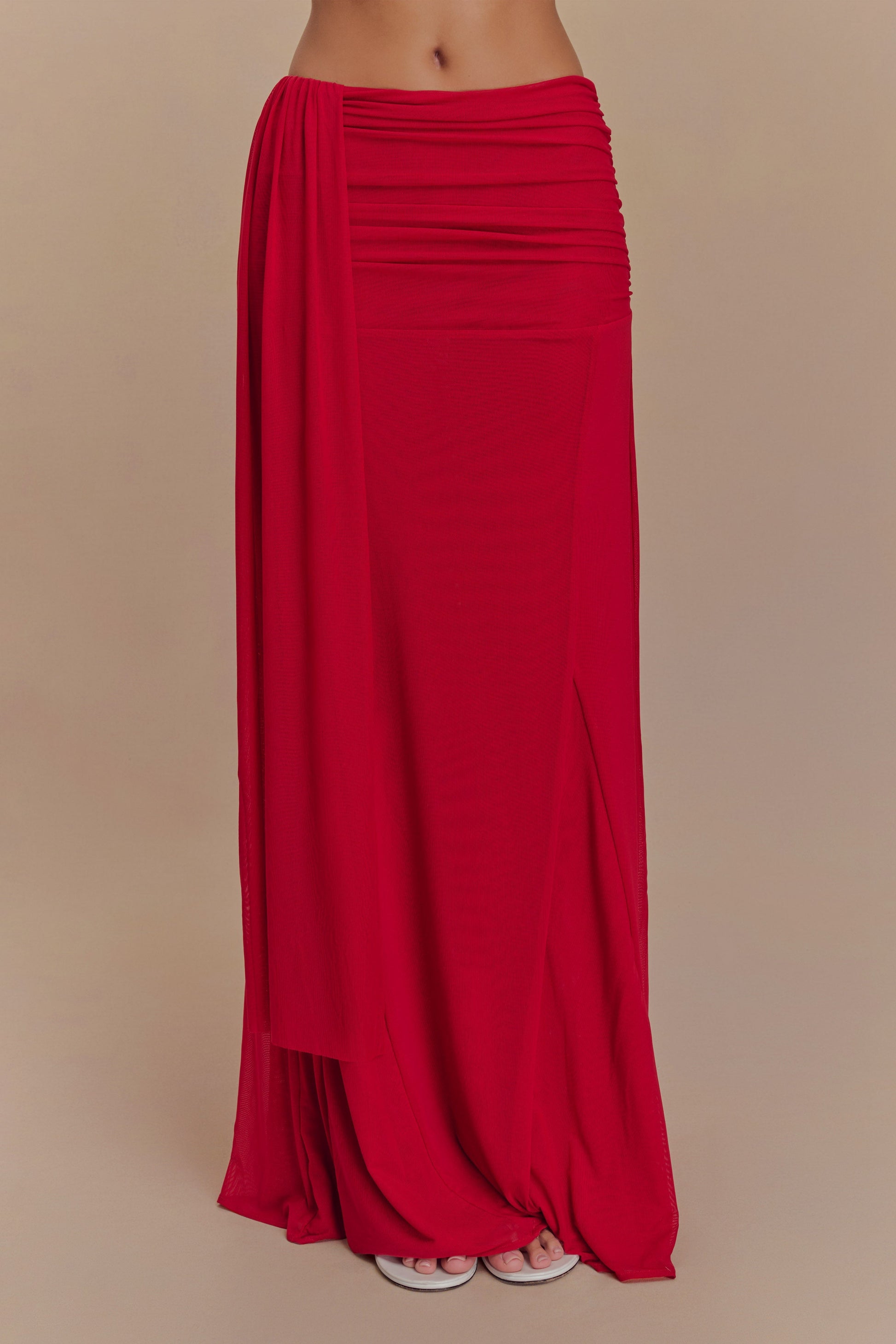 Arna Mesh Maxi Skirt - Ruby #6