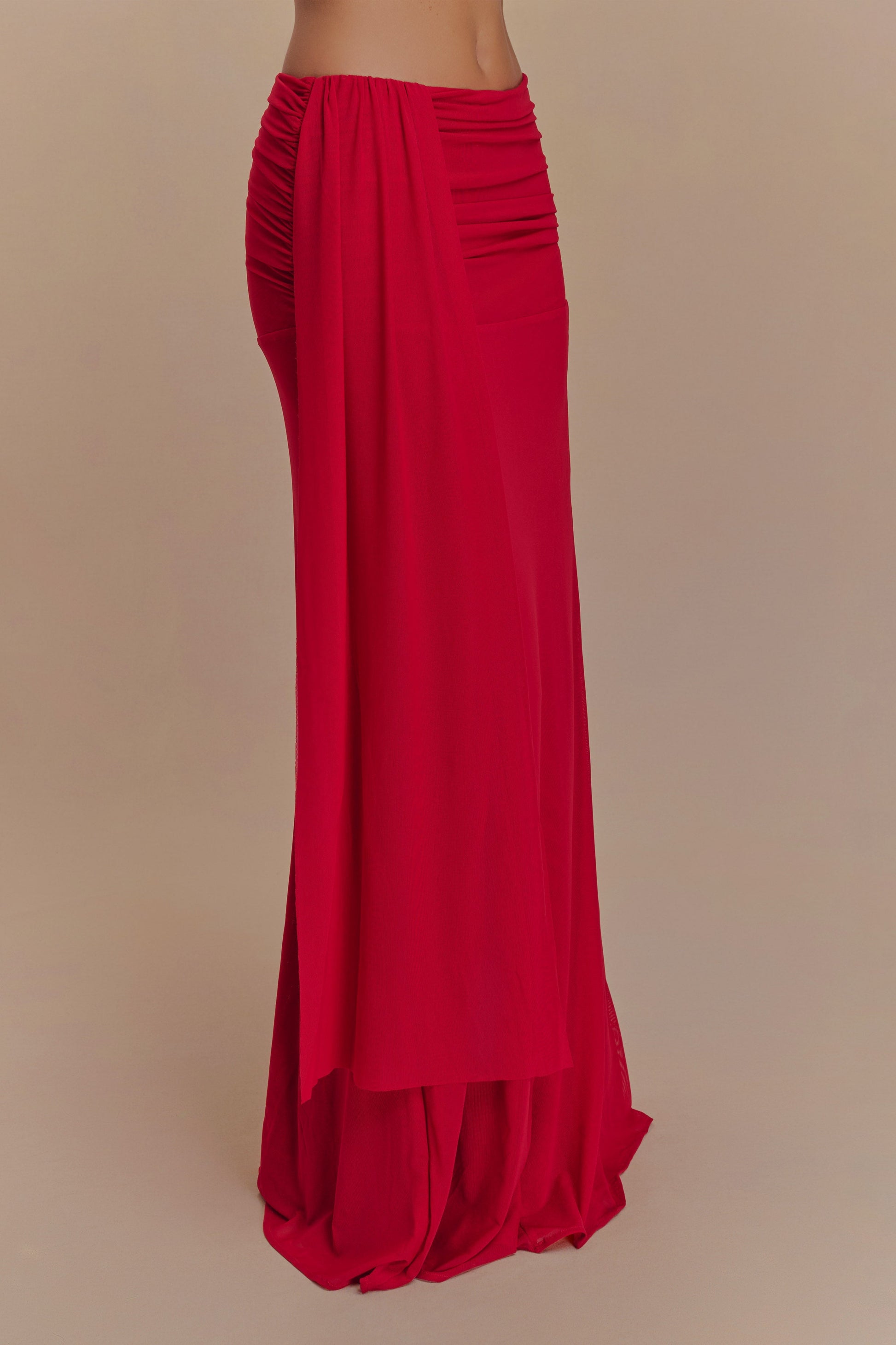 Arna Mesh Maxi Skirt - Ruby #5
