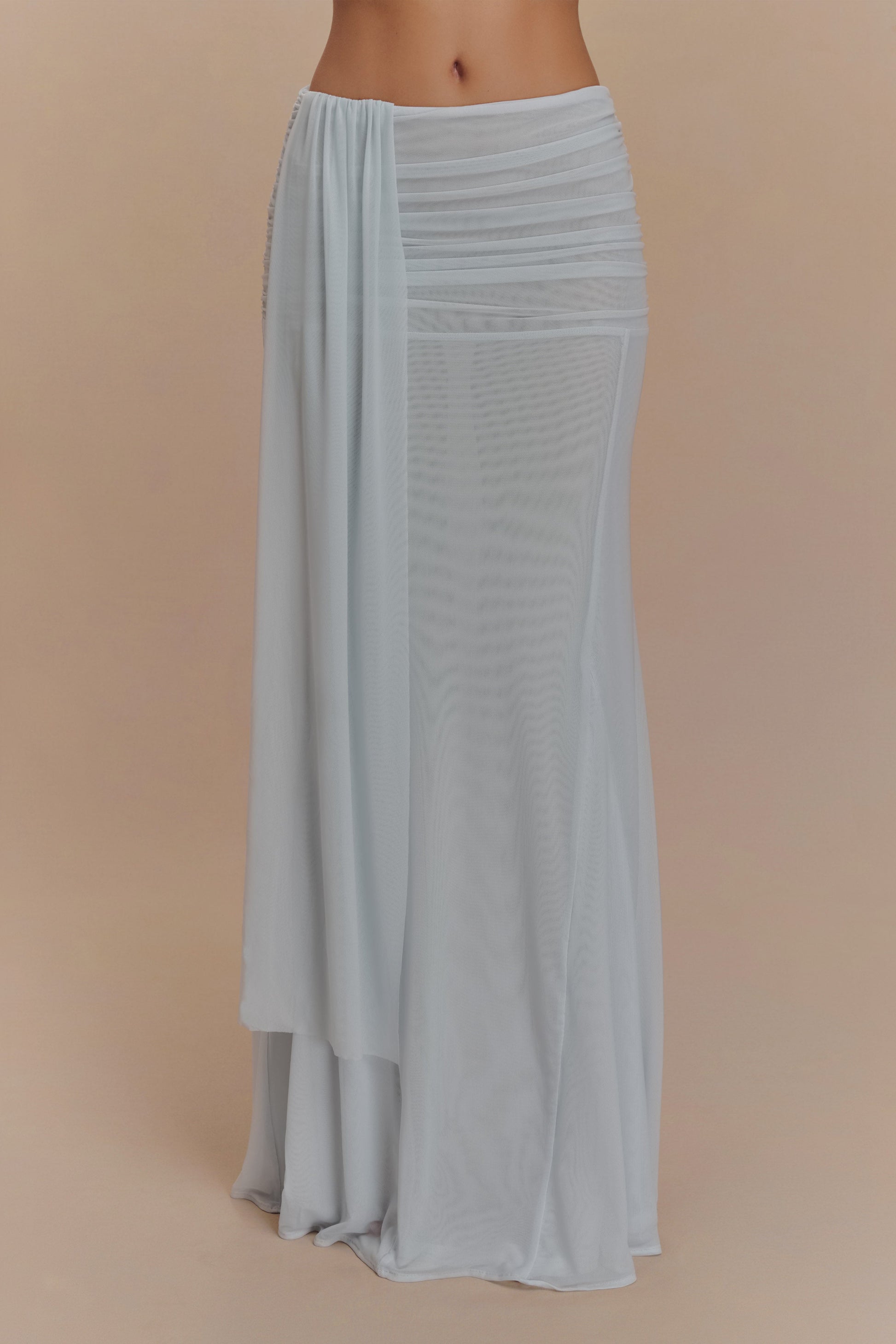 Arna Mesh Maxi Skirt - Pale Blue #5