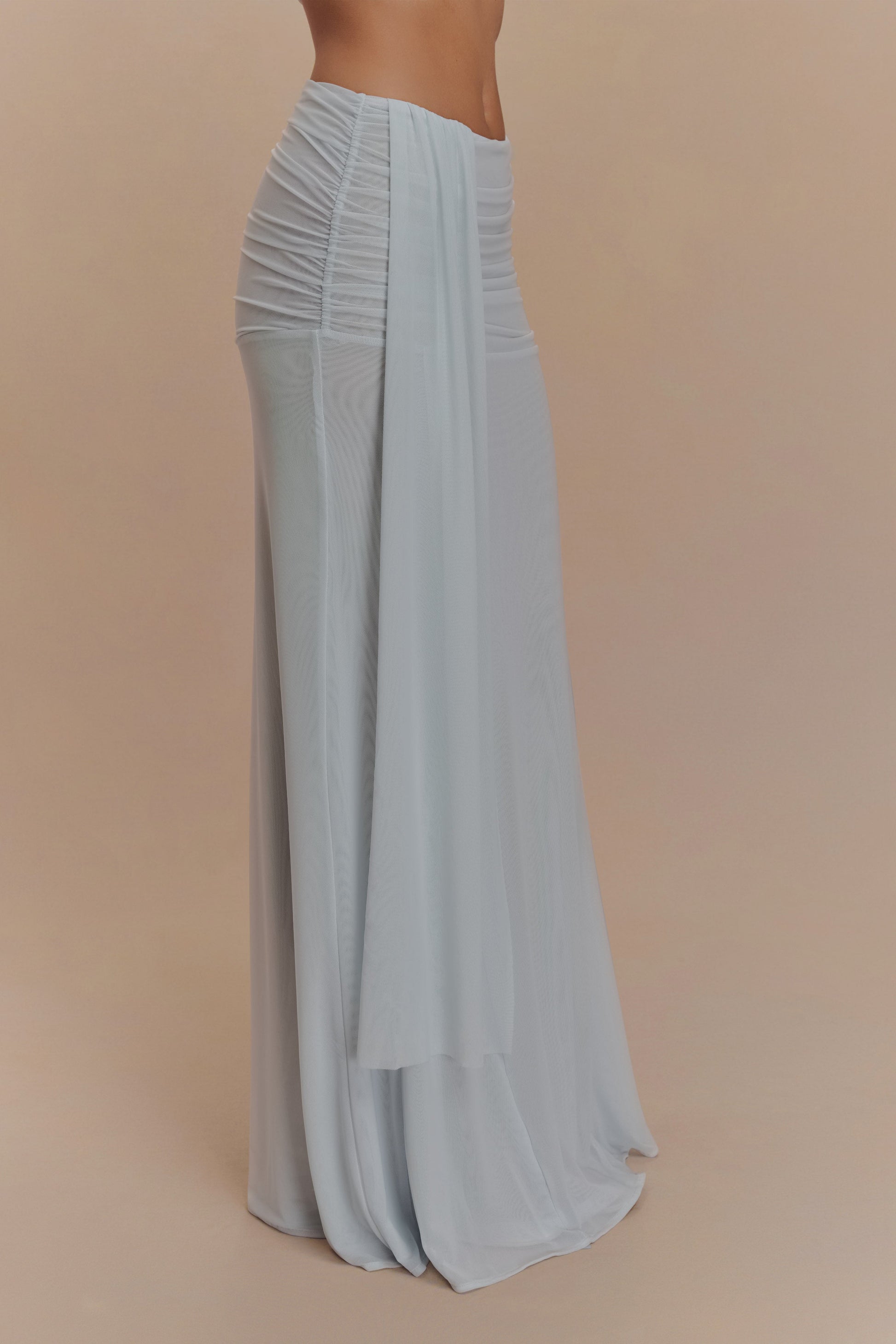 Arna Mesh Maxi Skirt - Pale Blue #6