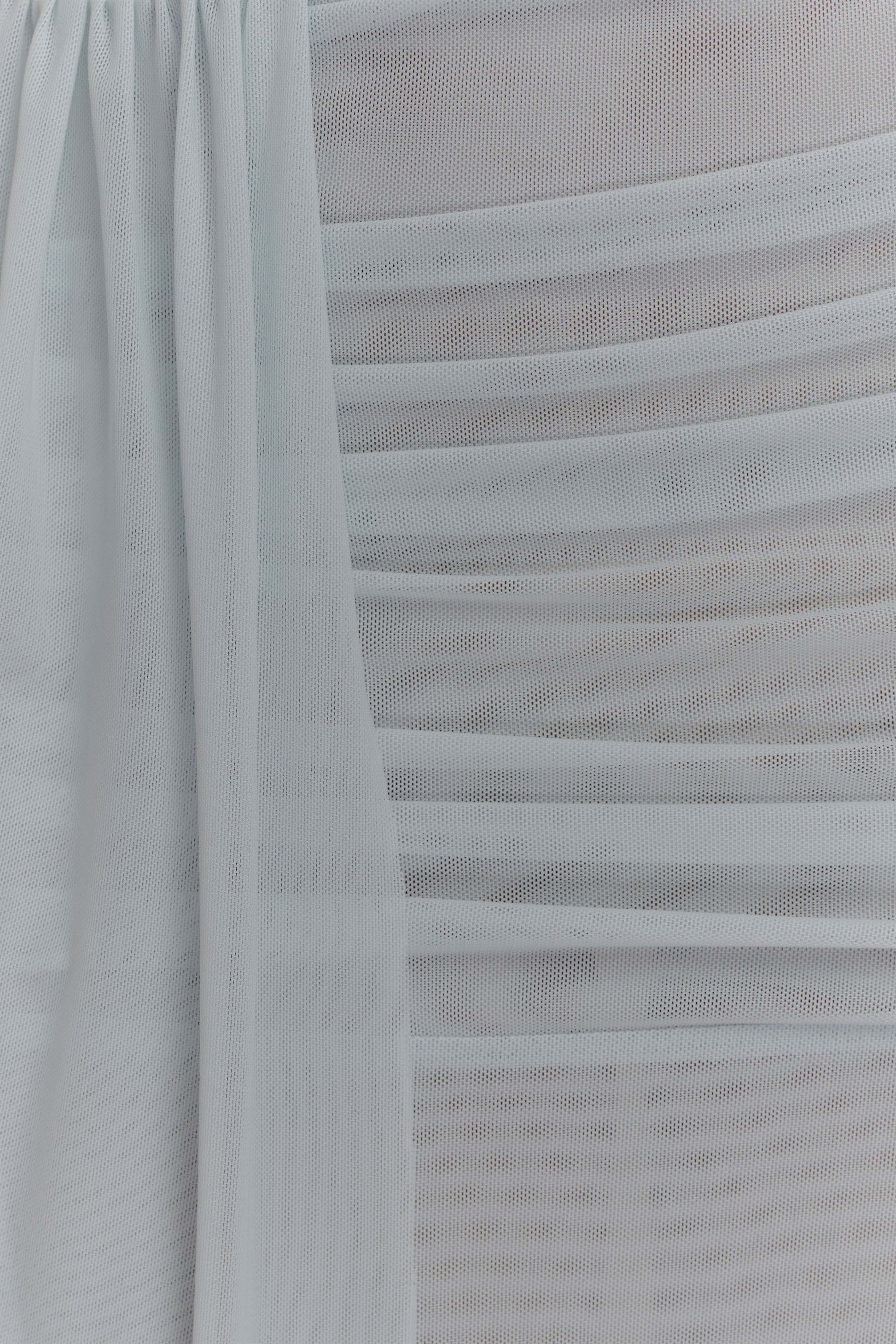 Arna Mesh Maxi Skirt - Pale Blue #3