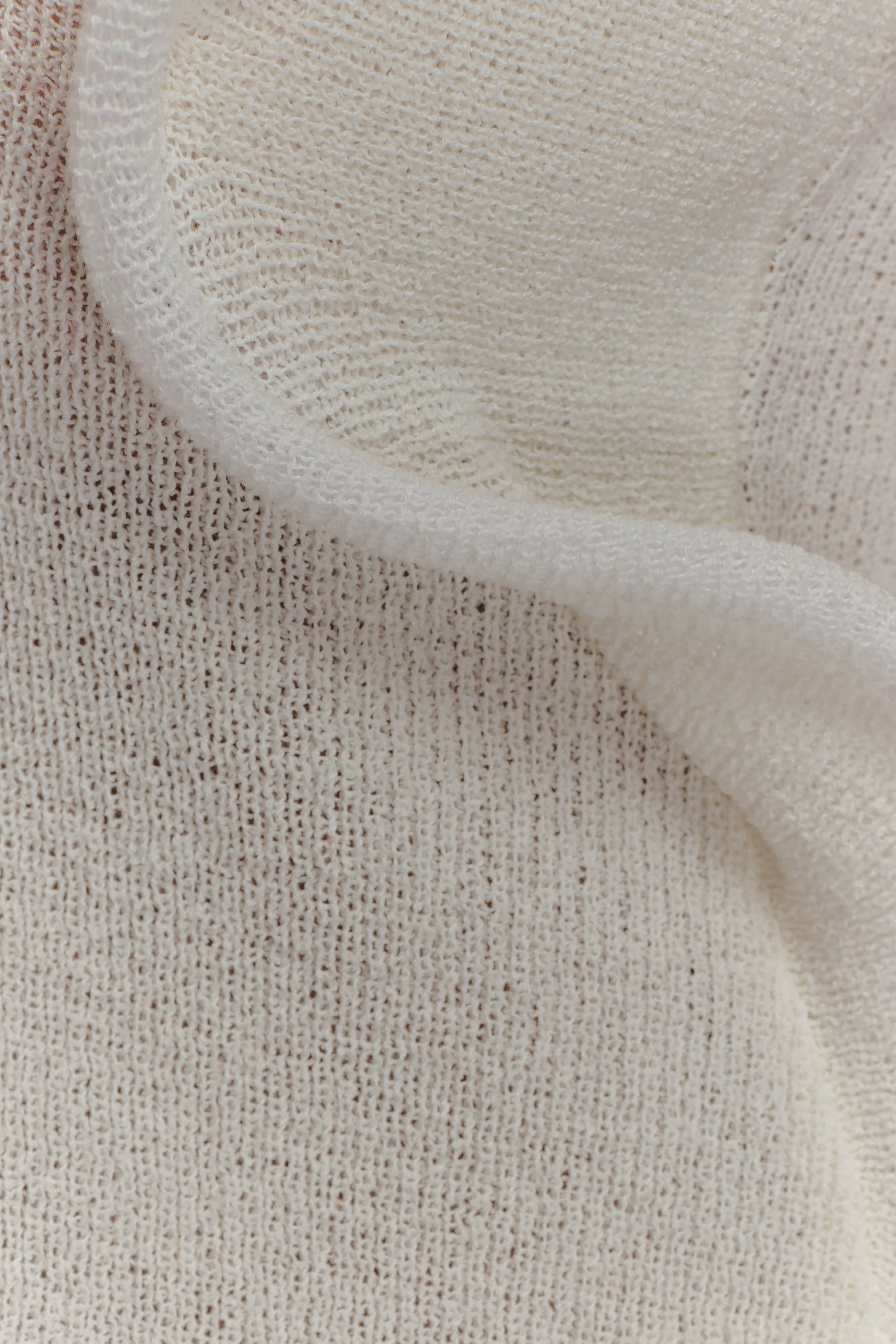 Haisley Off Shoulder Knit Top - Ivory #7