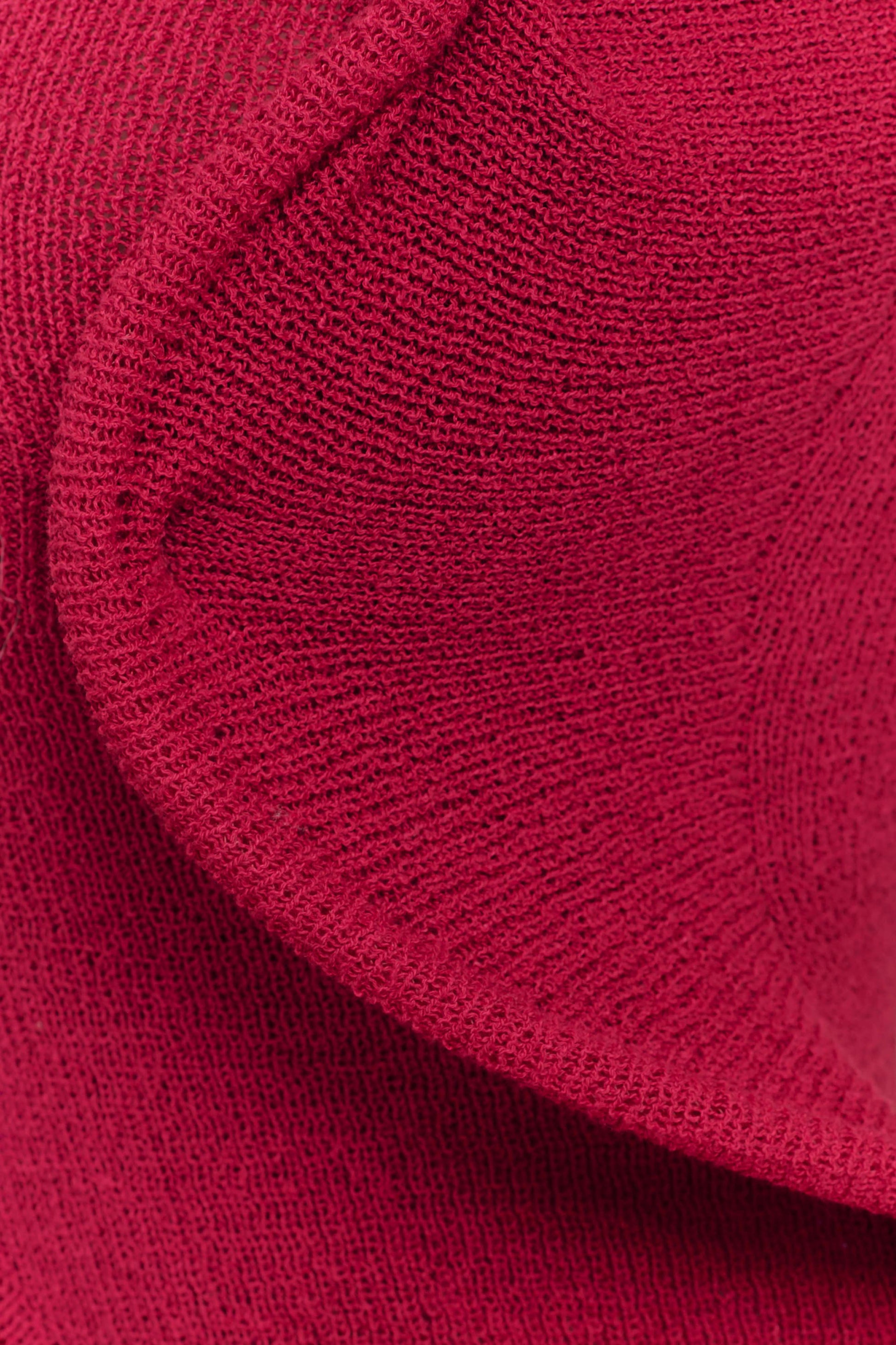 Haisley Off Shoulder Knit Top - Raspberry #7