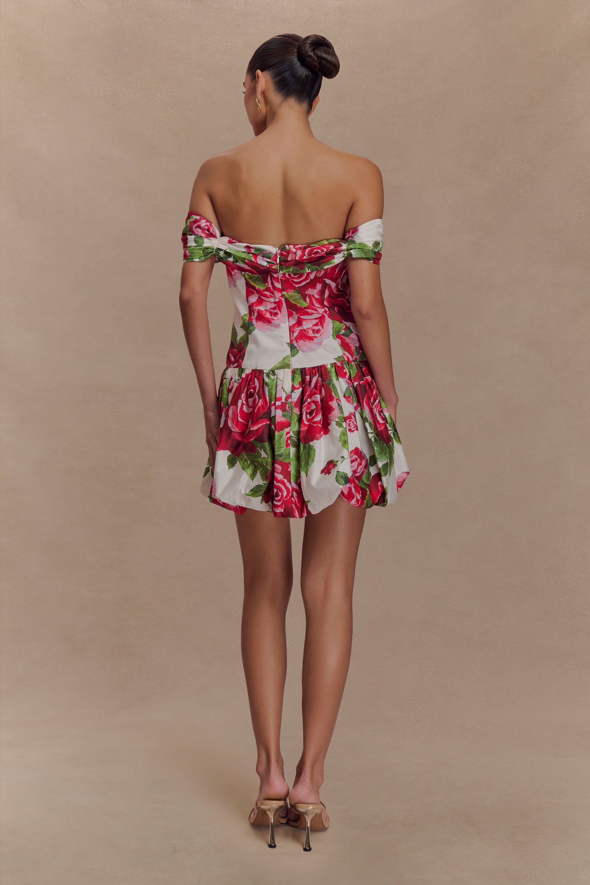 Giovanna Off Shoulder Mini Dress - Sonia Rose Print #3