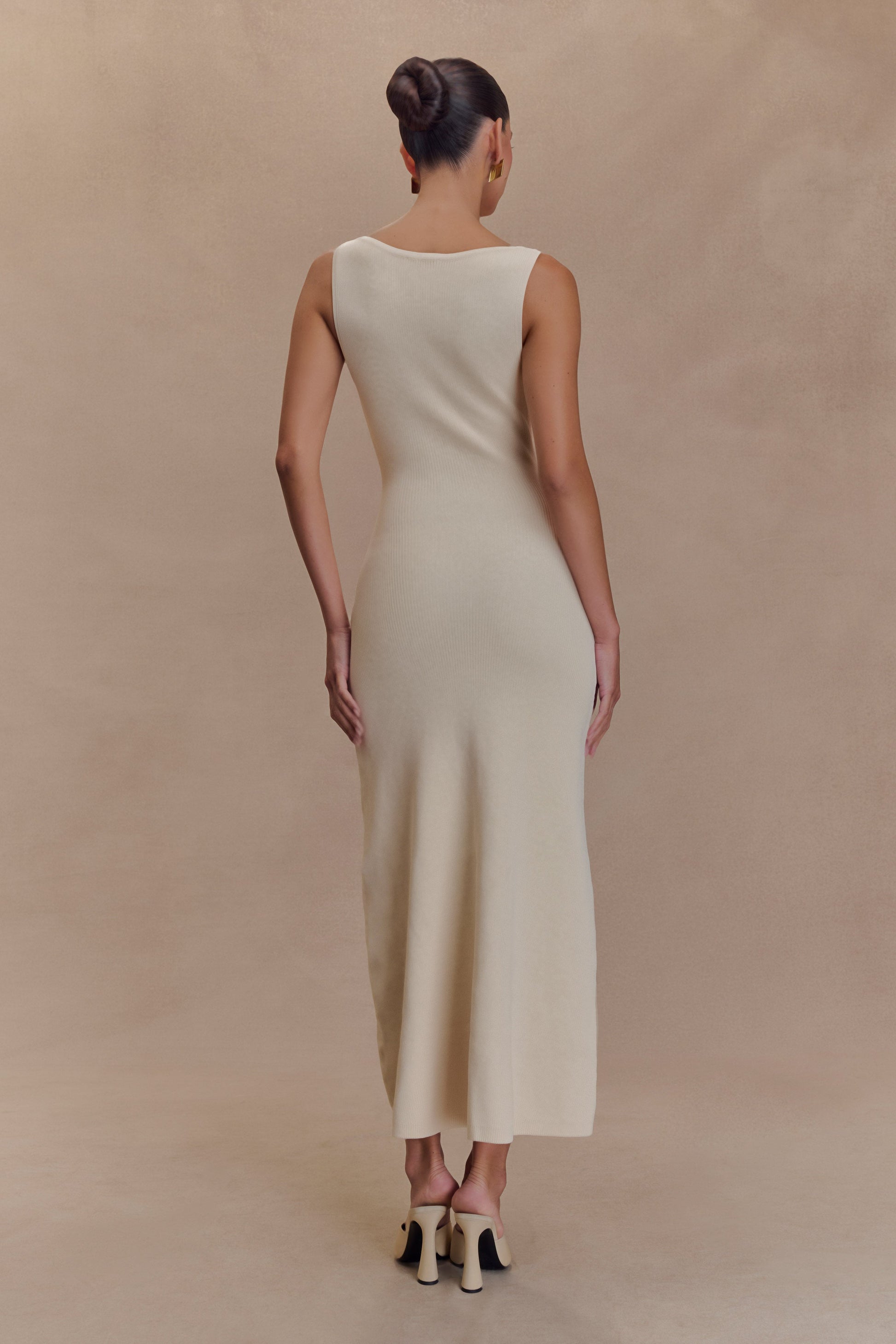 Sawyer Sleeveless Buttoned Maxi Dress - Ivory #2