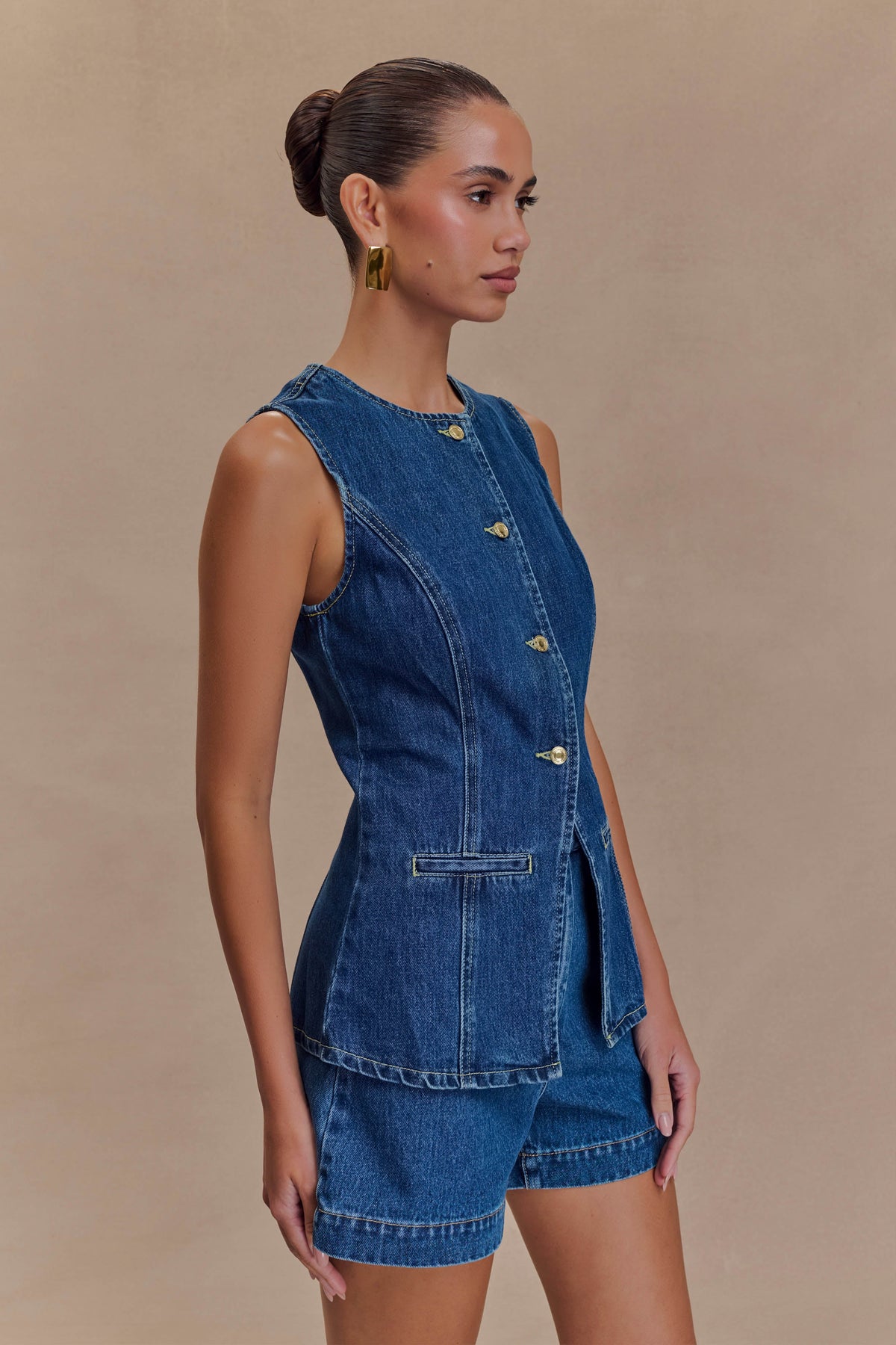 Abel Denim Shorts - Dark Blue #3