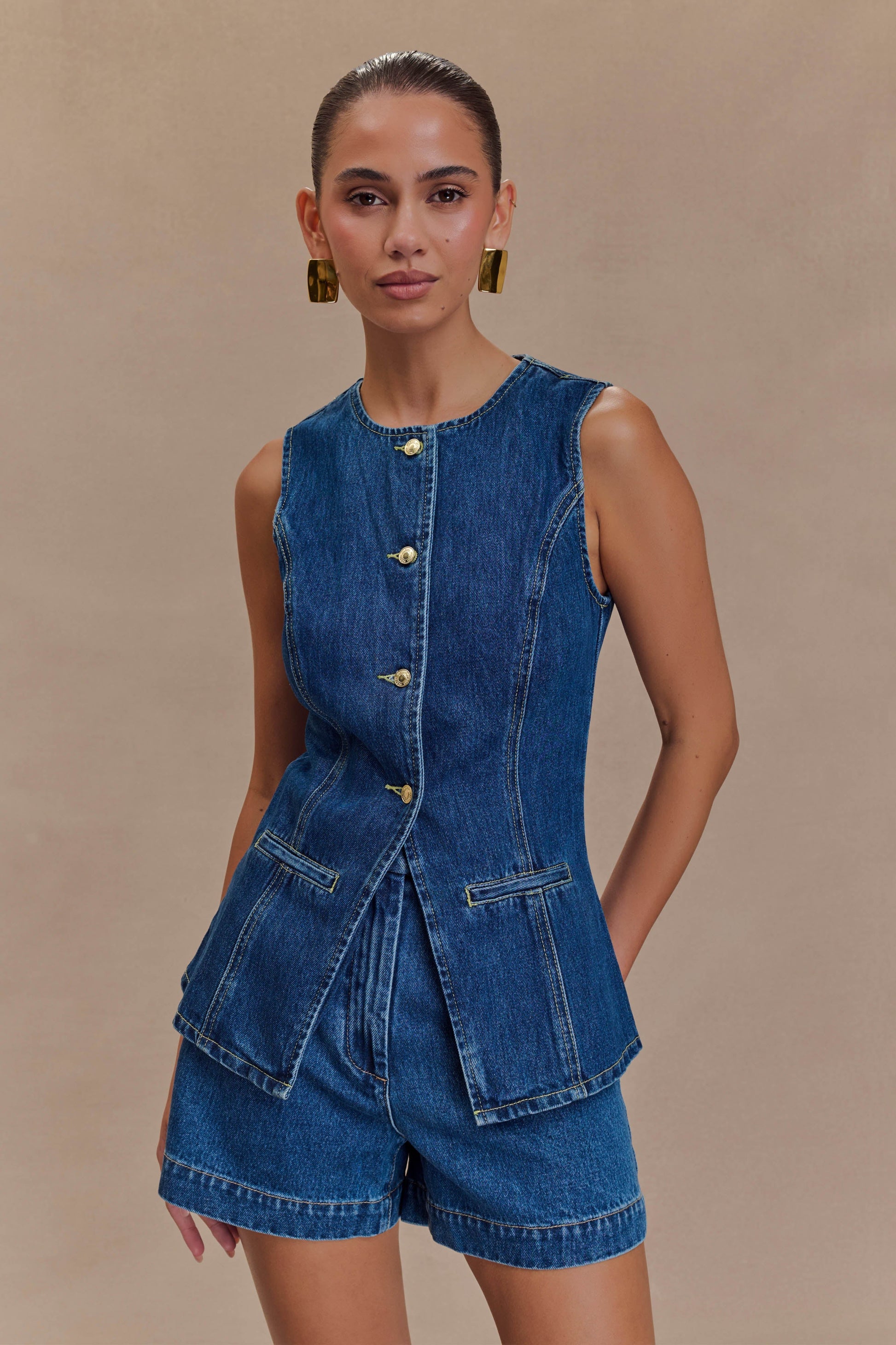 Abel Denim Shorts - Dark Blue #5