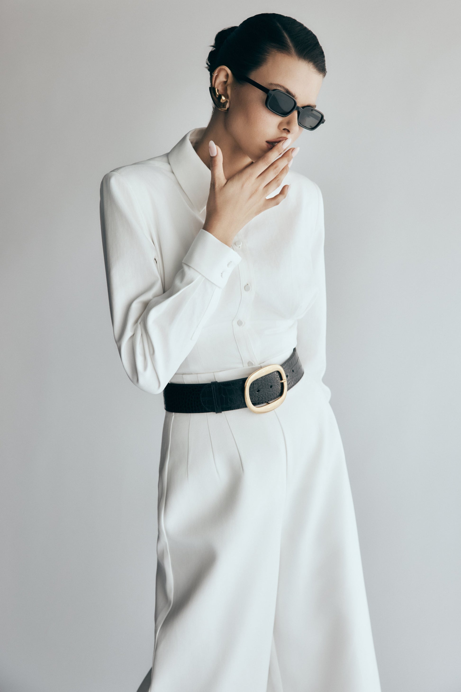 Rhia Oversized Shirt - White #3