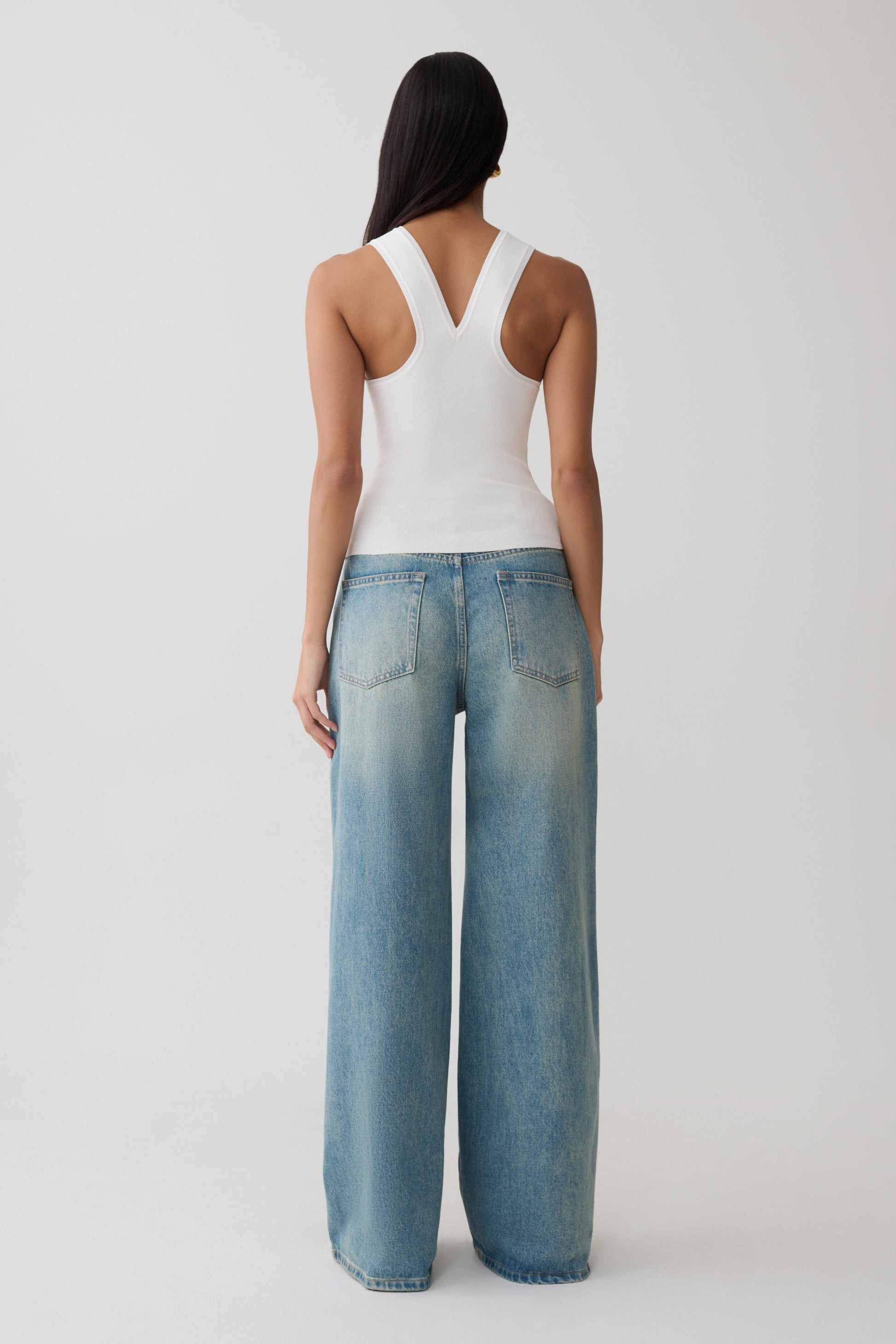 Marleen Knit Tank Top - White #2